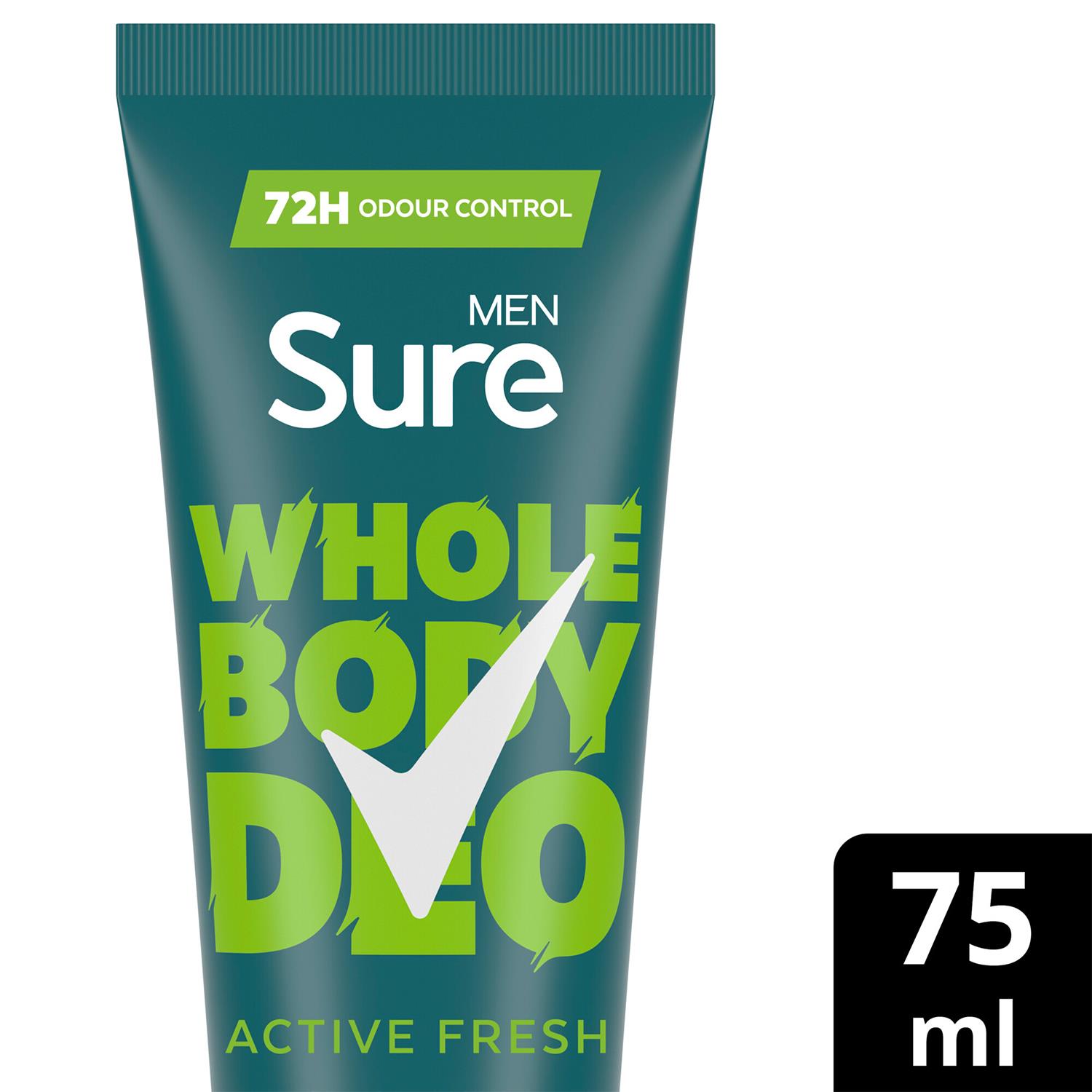 Sure Men Whole Body Deodorant Cream Ocean Rush & Active Fresh, 75ml - Picture 25 of 64