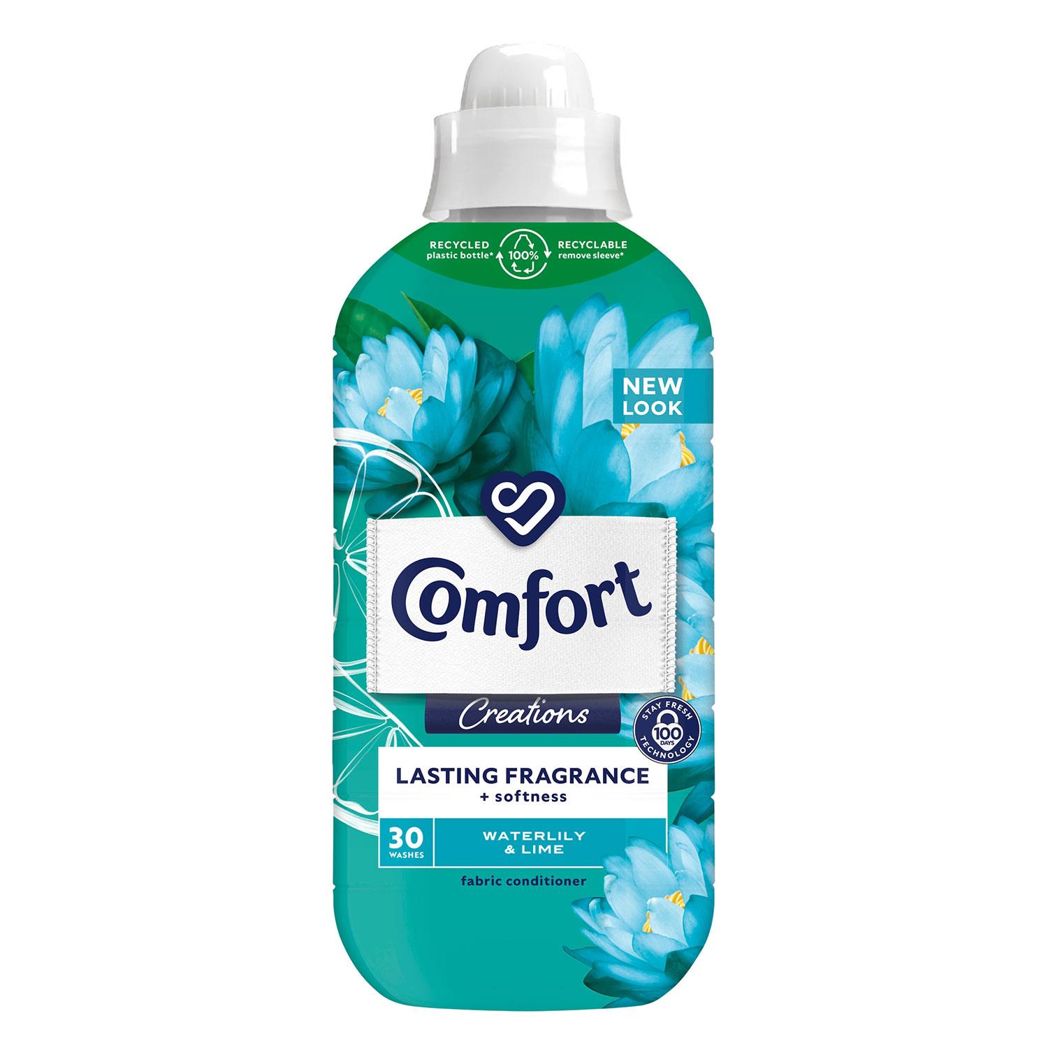 Balsamo per tessuti Comfort fragranza duratura + morbidezza ninfea e lime 900 ml 30 W - Foto 39 di 40