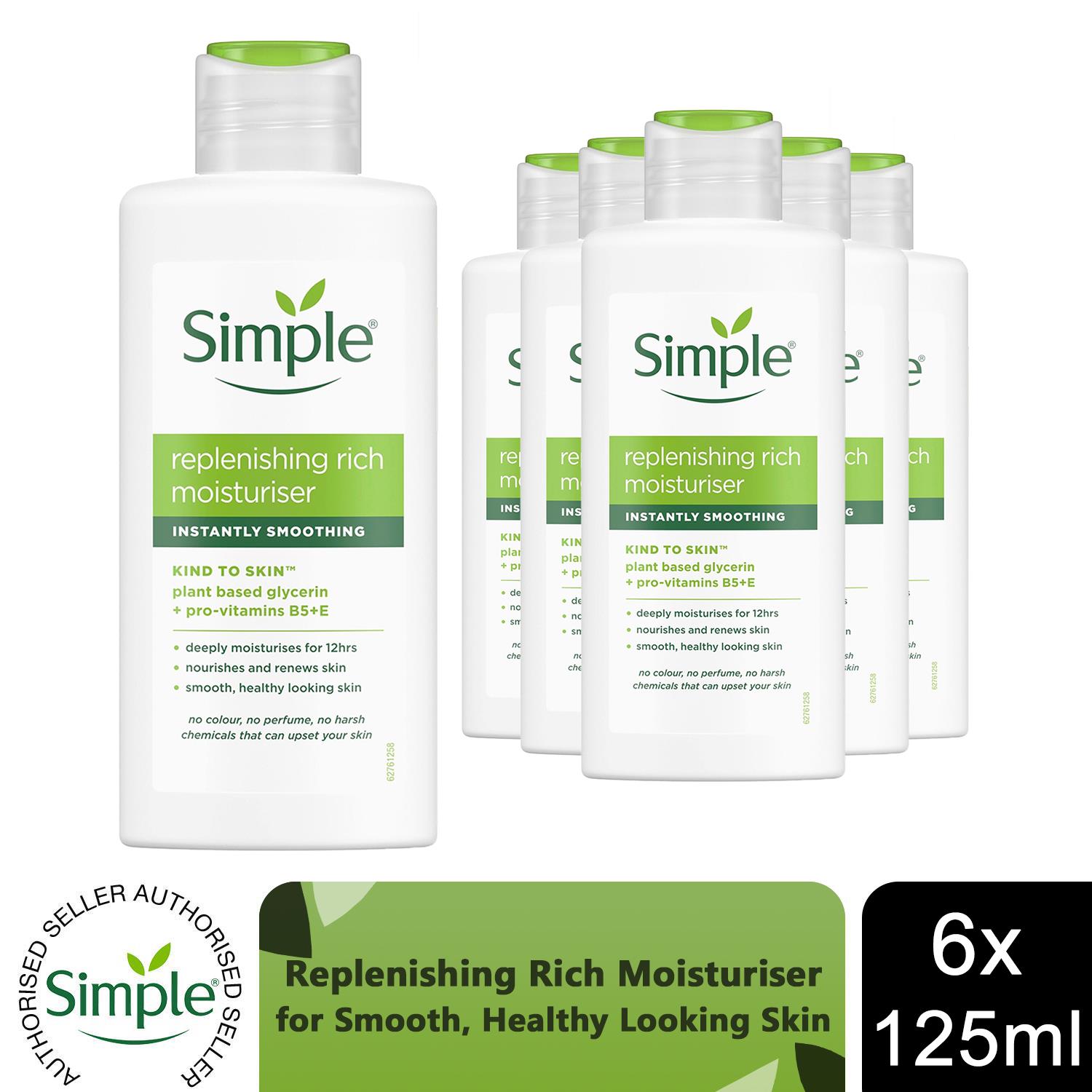 3xor6x 125ml Simple KindtoSkin 12H Moisturisation Replenishing Rich Moisturiser - Picture 21 of 30