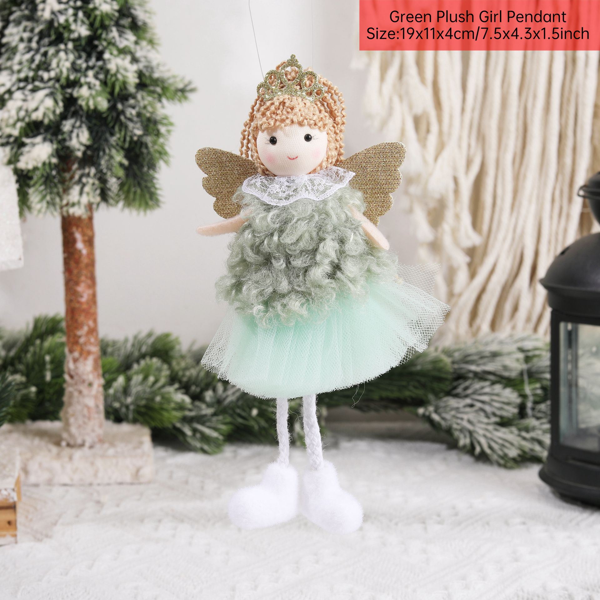 Merry Christmas 2024 Purple Angel Girl Doll Tree Pendant Decoration Noel Natal - Picture 28 of 48