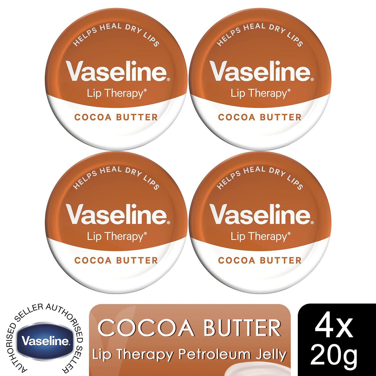 Vaseline Lip Therapy Petroleum Jelly, Rosy Lips/Aloe Vera/Original/Cocoa, 20gm - Picture 18 of 91
