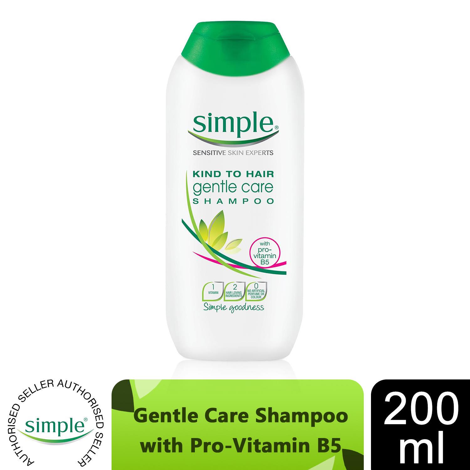 Simple Kind to Hair Shampoo Gentle Care Pro Vitamin B5 200ML x 6 - Image 4