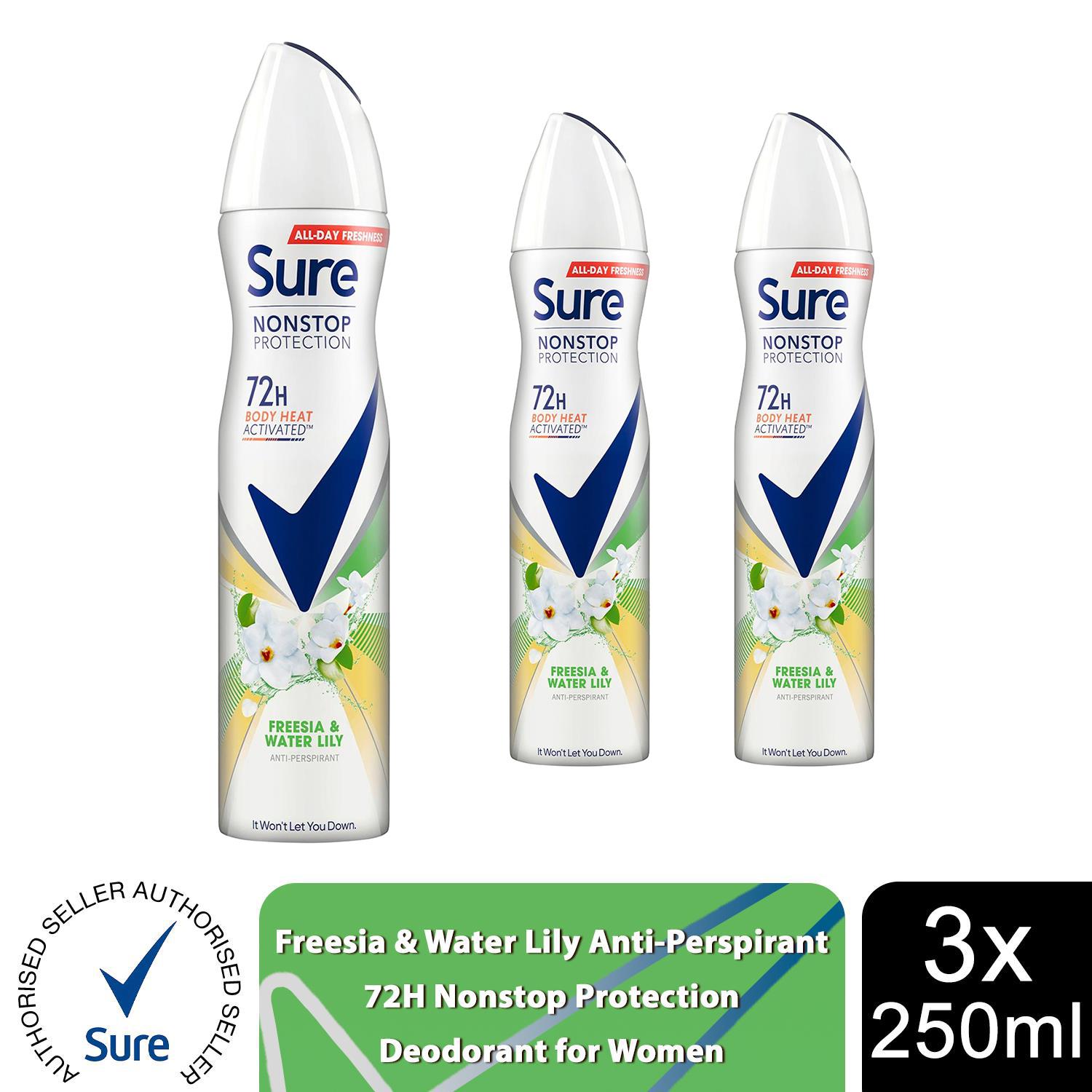 Sure Women Anti-perspirant 72H Nonstop Protection Deodorant, 250ml 3 Pack - Picture 38 of 91