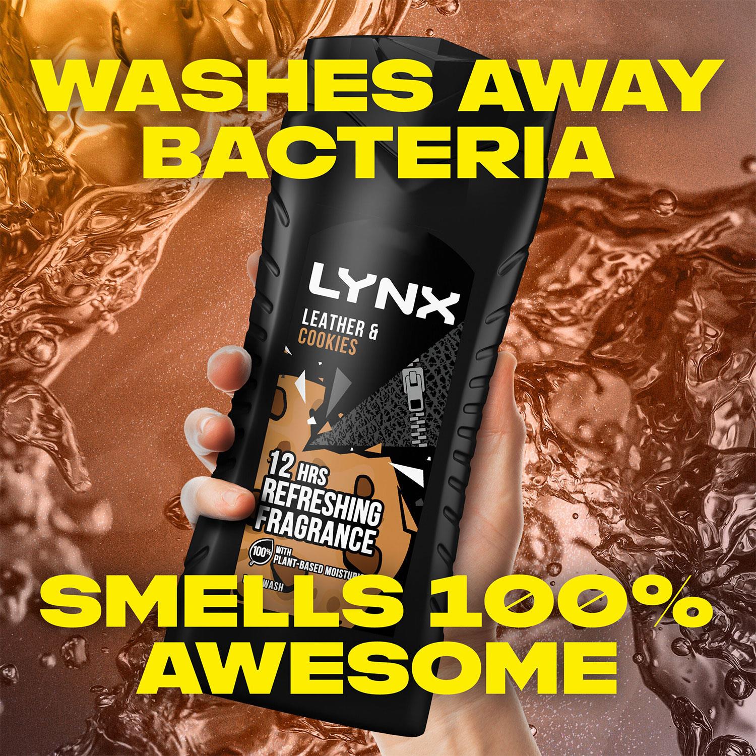 Lynx 12hrs Refreshing Fragrance Shower Gel with 100 Moisturisers,3,6