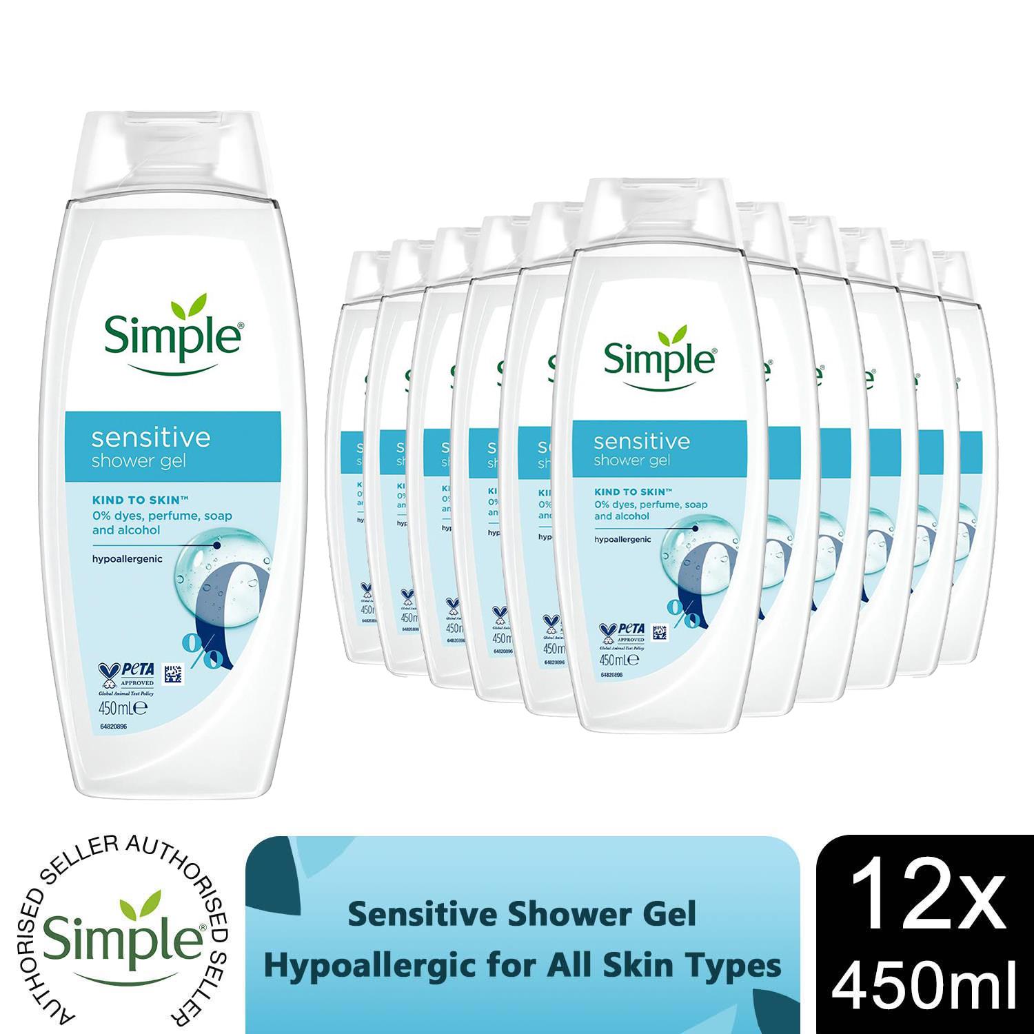 Simple Women's Green Kind To Skin Refreshing 'Shower Gel' With Gentle Formulation 450Ml, 3 Pack In - Image 6