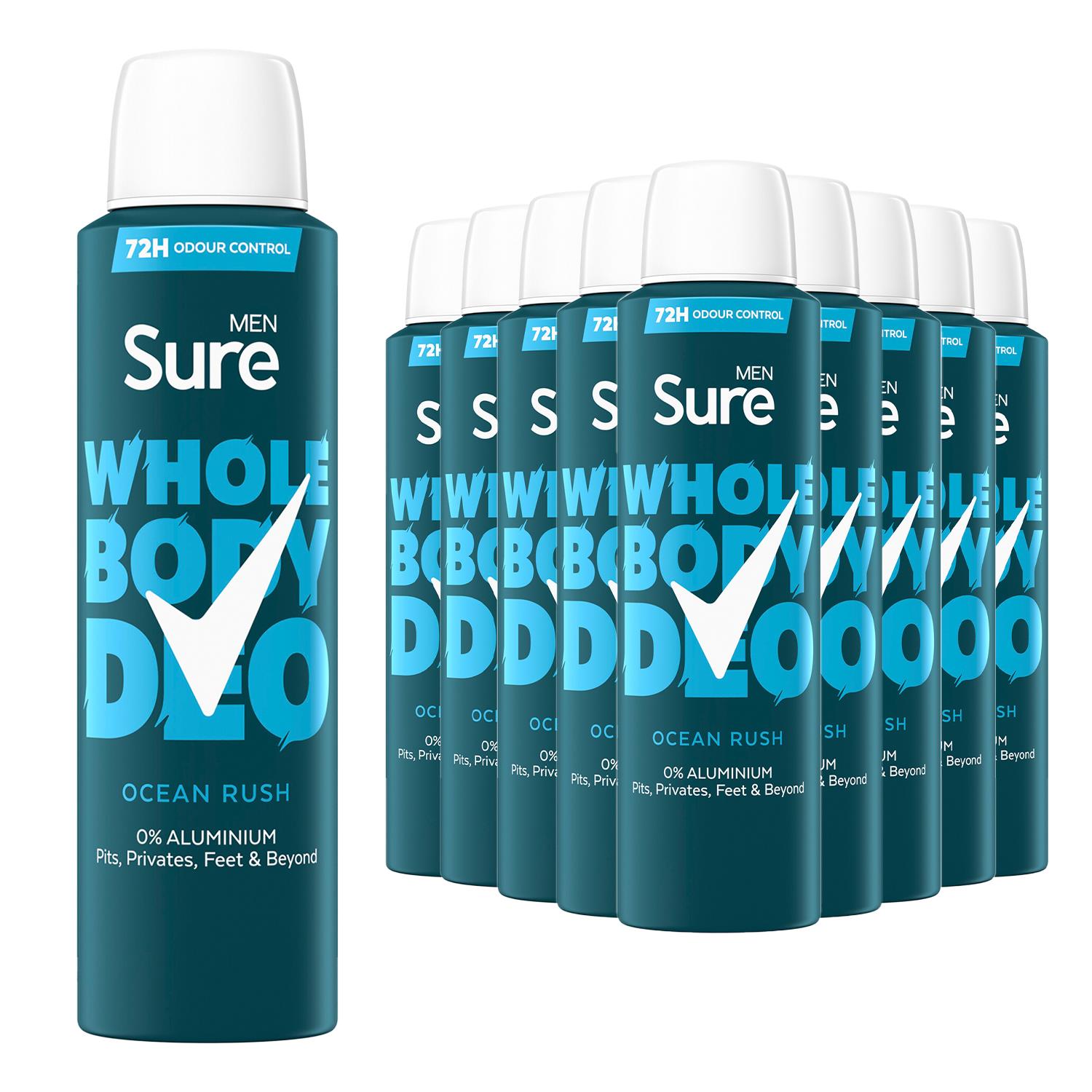 Sure Men Whole Body Deodorant Spray Ocean Rush & Active Fresh, 150ml - Picture 67 of 88