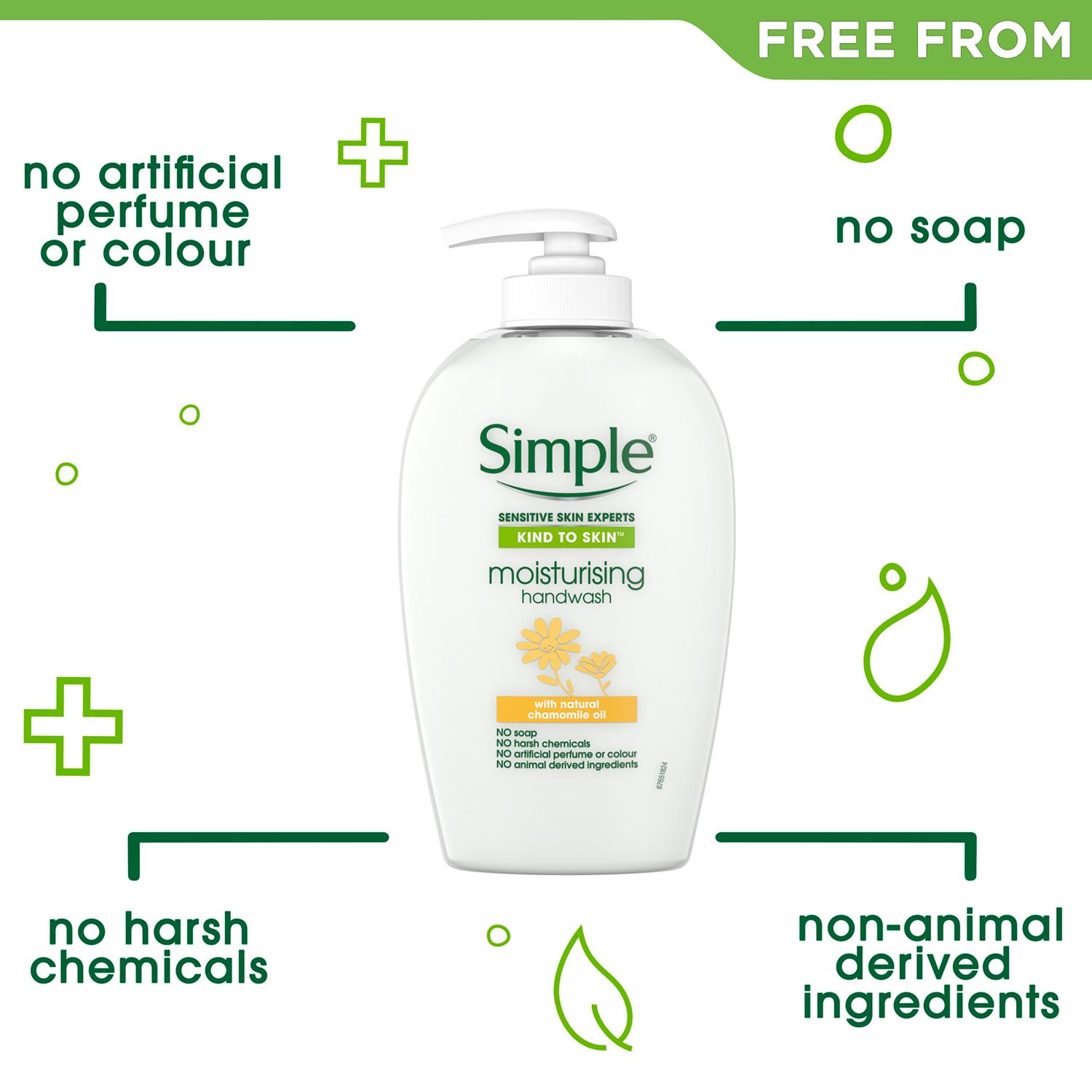 3xor6x 250ml Simple KindtoSkin Sensitive Skin Experts Hand Wash With Natural Oil - Picture 55 of 70
