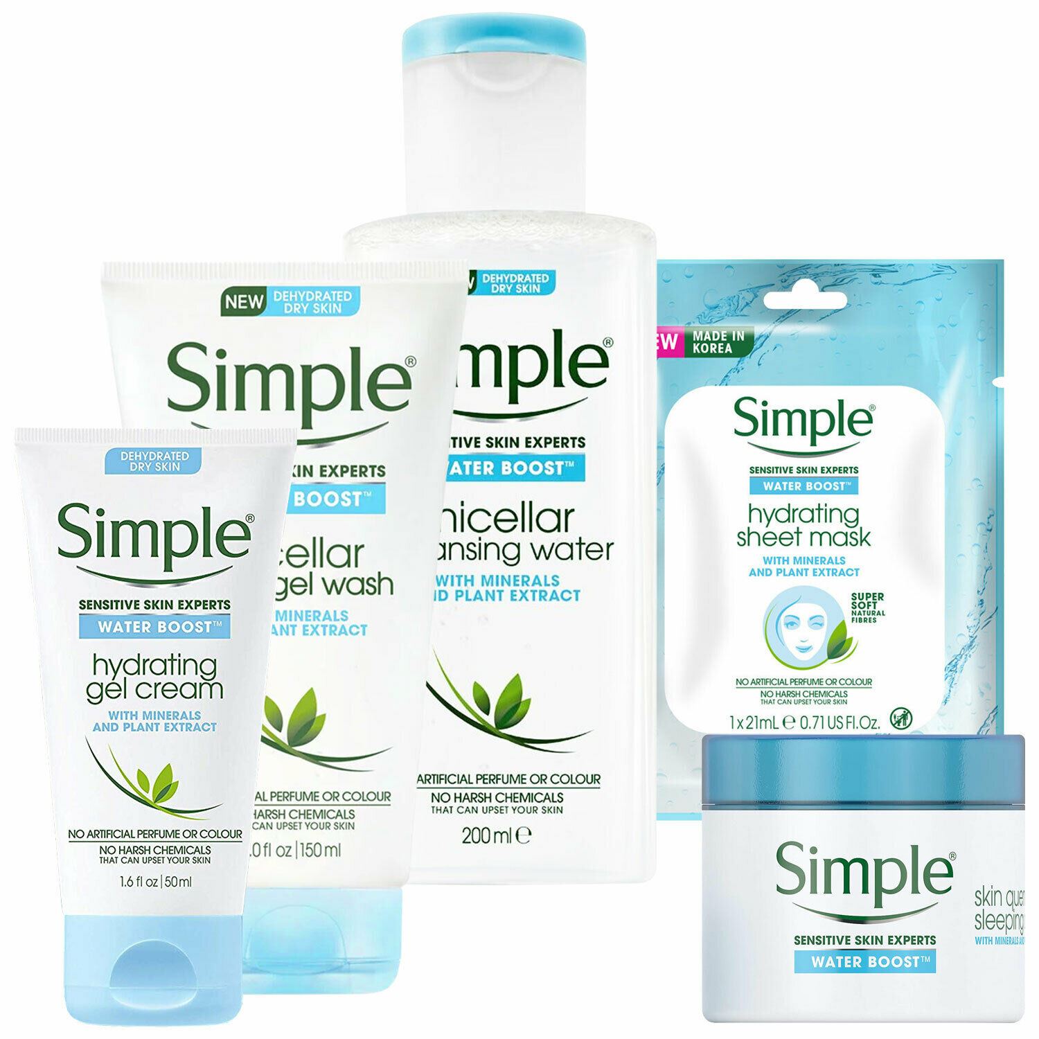 Simple Water Boost Hydrating Moisturisers, Cleanser & Face Mask For Dry Skin - Picture 89 of 89