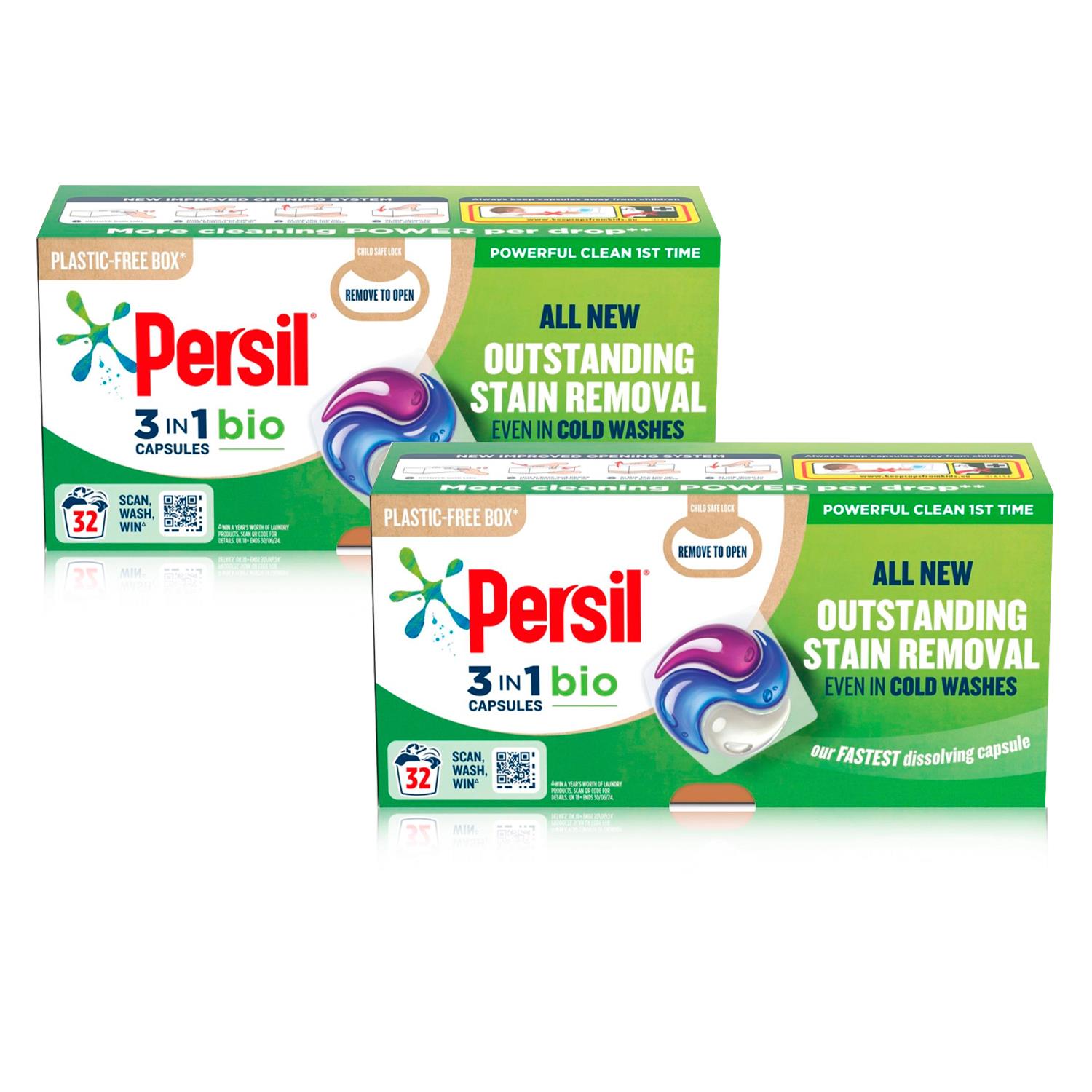 Persil 3-in-1 Washing Capsules, Colour Protect, Bio or Non-bio, 32 Washes - Picture 34 of 130
