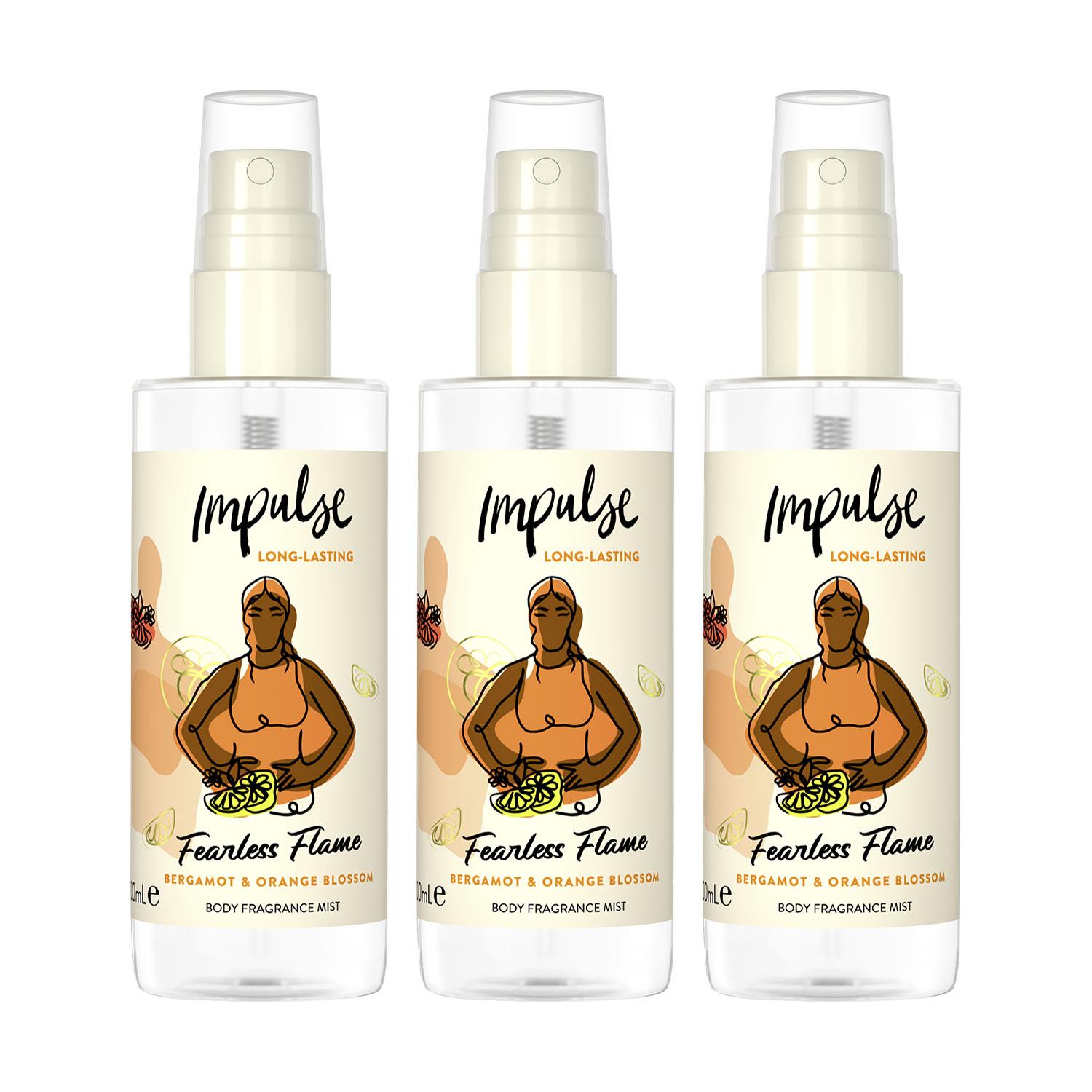 Impulse Body Mist with Long Lasting Fresh Fragrance Range for Women 3 Pack,100ml - Picture 20 of 61
