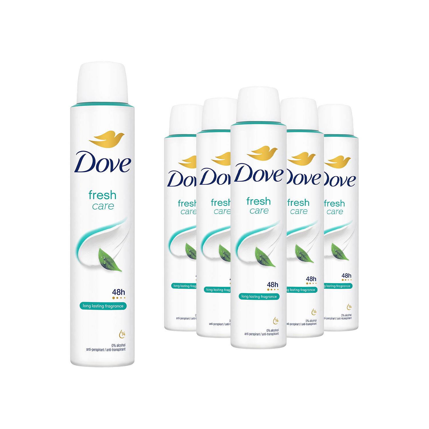 Dove Anti-Perspirant with 48H Sweat Protection Deodorant Spray 200ml, 6 Pack - Picture 45 of 56