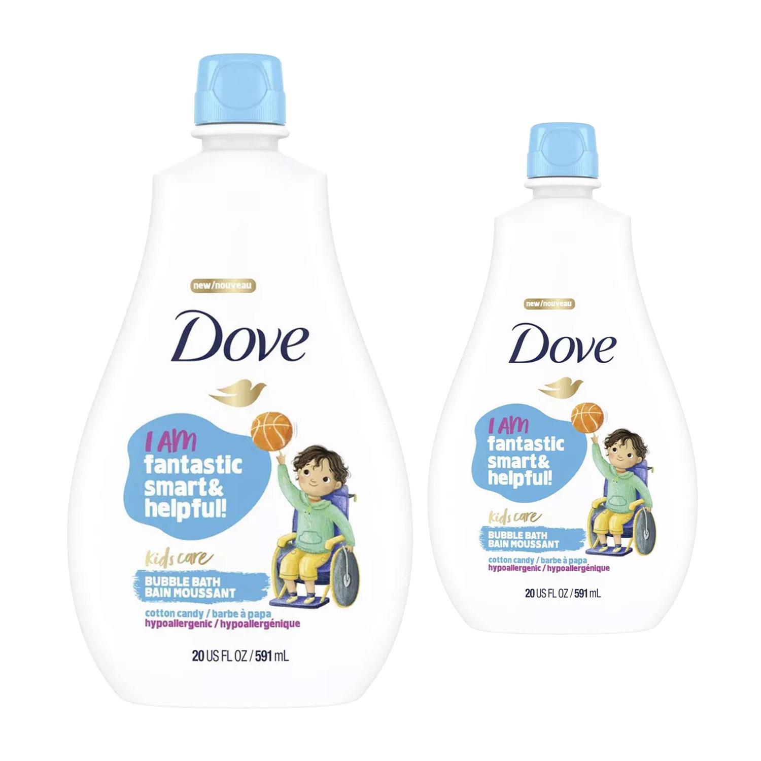 Dove Kids Care Hypoallergenic Foaming Body Wash 400ml or Bubble Bath 591ml, 2 Pk - Picture 27 of 54