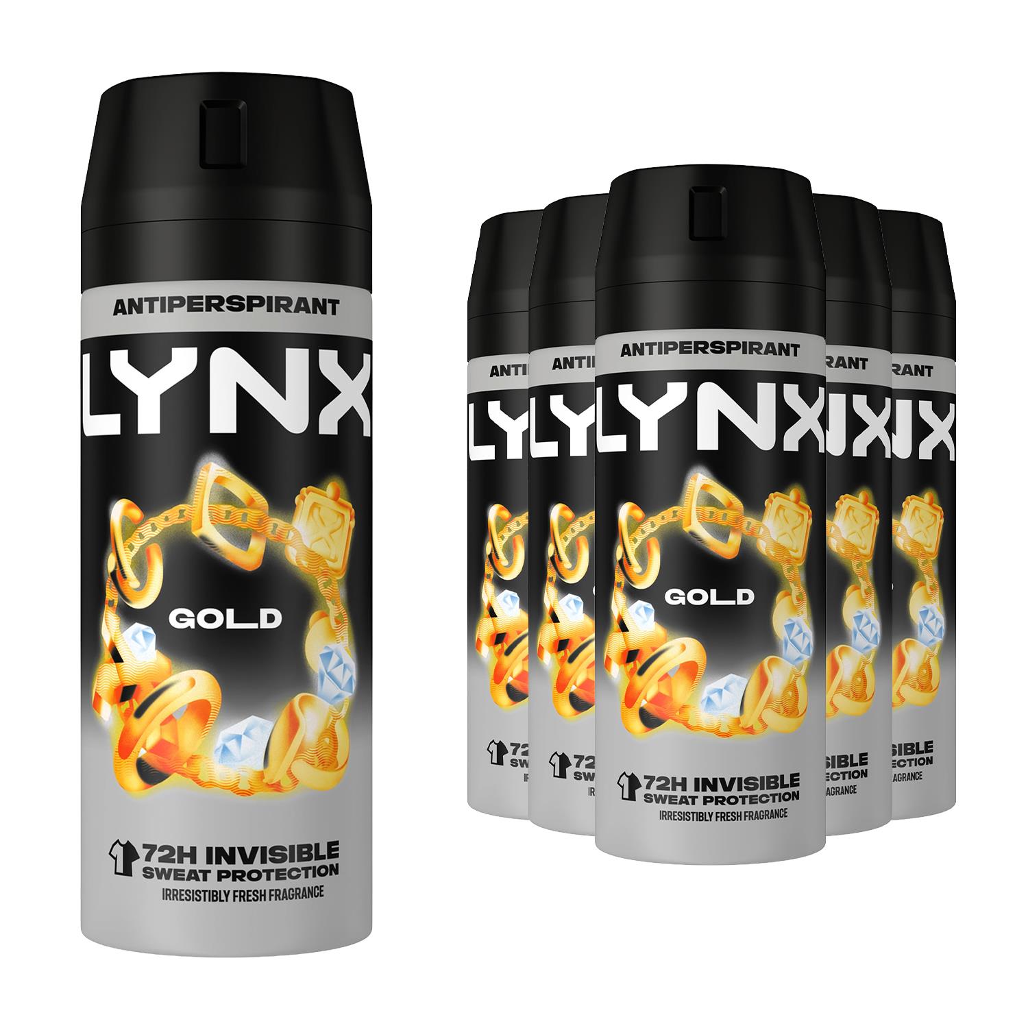 Lynx 72H Anti Sweat Body Spray Africa/Gold/Black/Dark Temptation, 3x or 6x 150ml - Picture 27 of 49