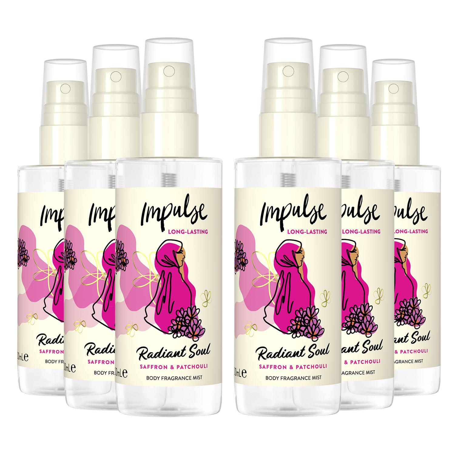 Impulse Body Mist with Long Lasting Fresh Fragrance Range for Women 6 Pack,100ml - Picture 44 of 61