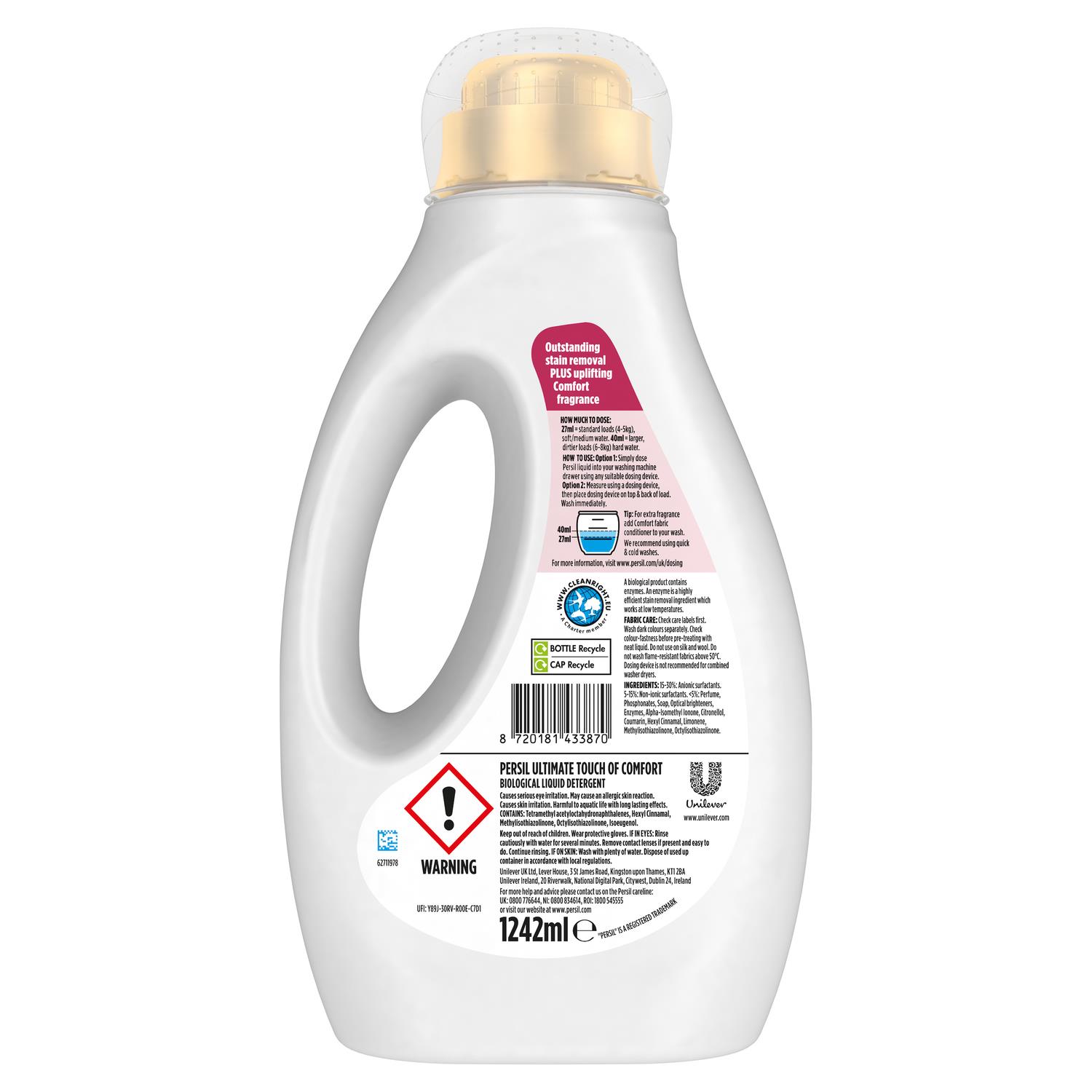 Persil Ultimate Liquid Detergent Stain Removal 46W 1.242 L, Select Type & Pack - Picture 74 of 203
