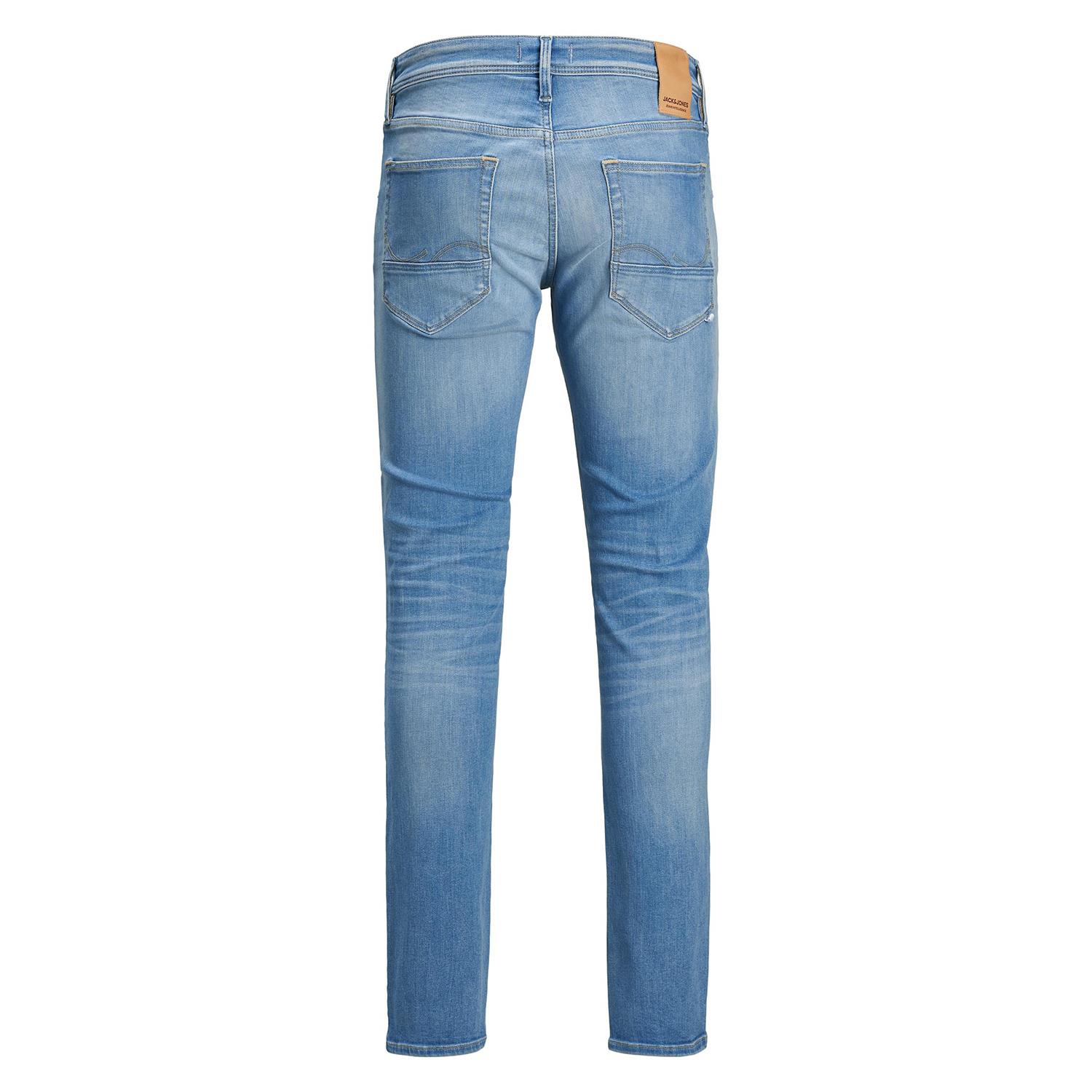 Mens denim jeans, Jack & Jones Glenn fox, Slim fit Blue Black or Light Blue Wash - Picture 28 of 30