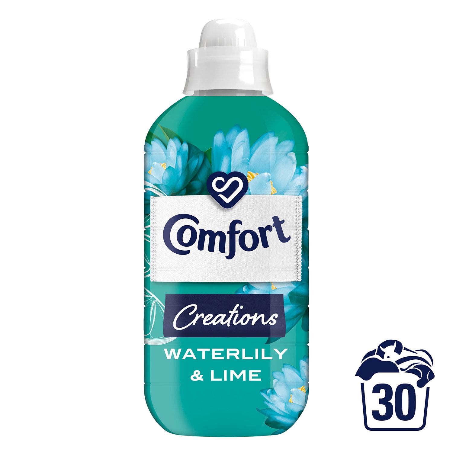 Balsamo per tessuti Comfort fragranza duratura + morbidezza ninfea e lime 900 ml 30 W - Foto 13 di 40