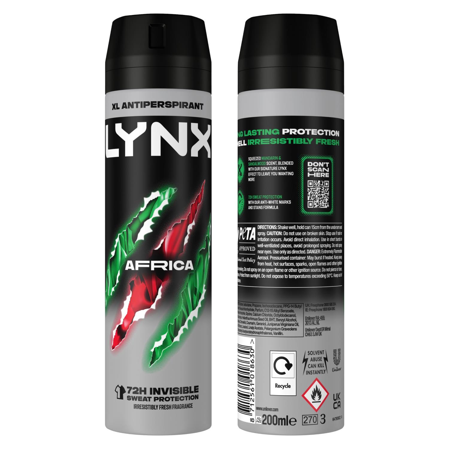 Lynx XL Anti-Transpirant 72 Stunden Schweißschutz Deodorant 200ml, 6er Pack - Bild 21 von 59