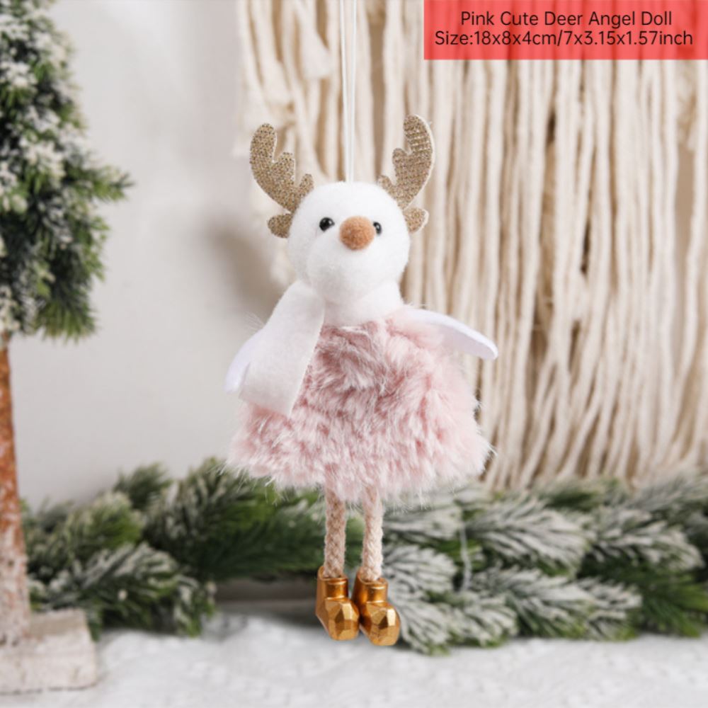 Merry Christmas 2024 Purple Angel Girl Doll Tree Pendant Decoration Noel Natal - Picture 43 of 48