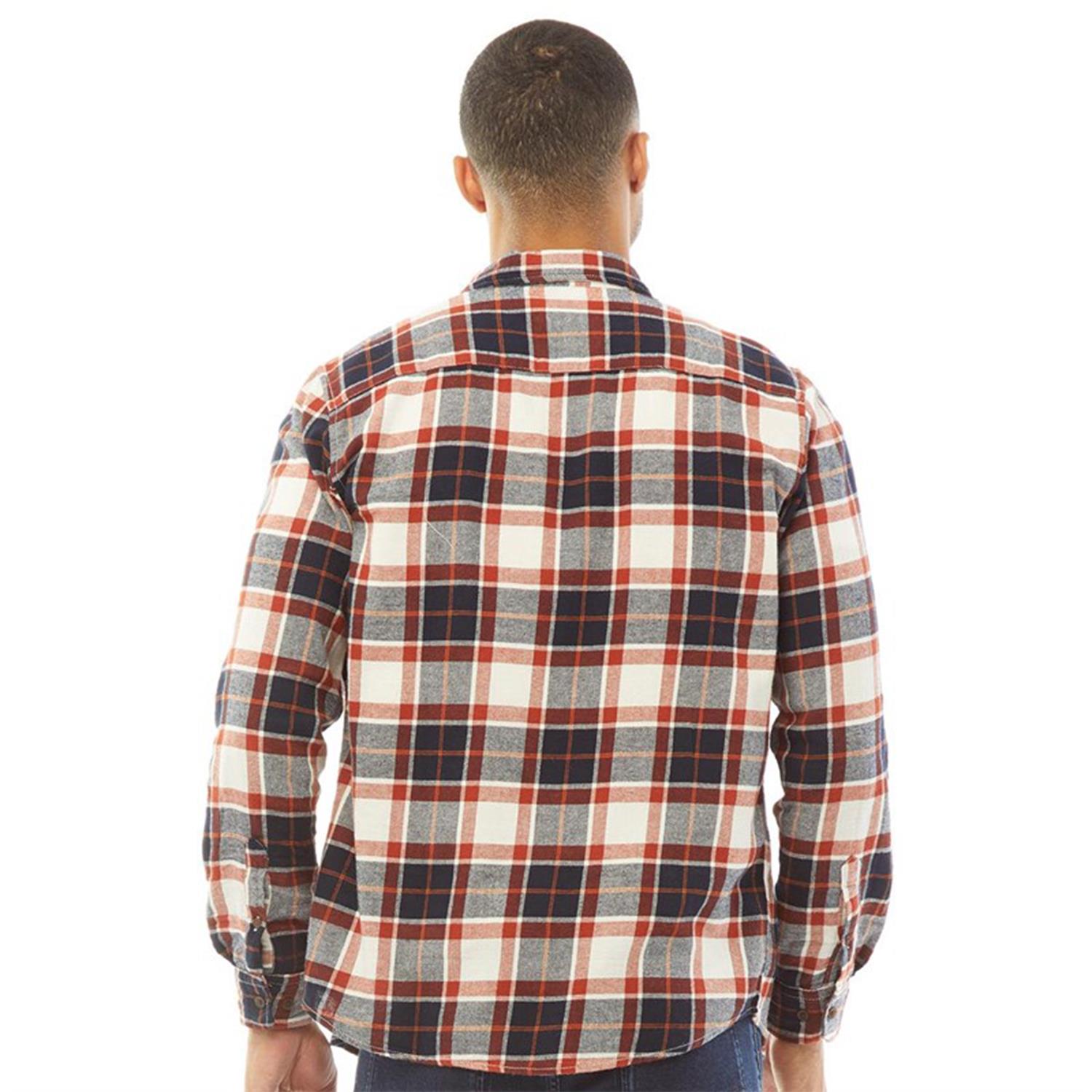 Jack & Jones Mens Casual Checked Shirt, Single Pocket, Button Cuff - Picture 16 of 30