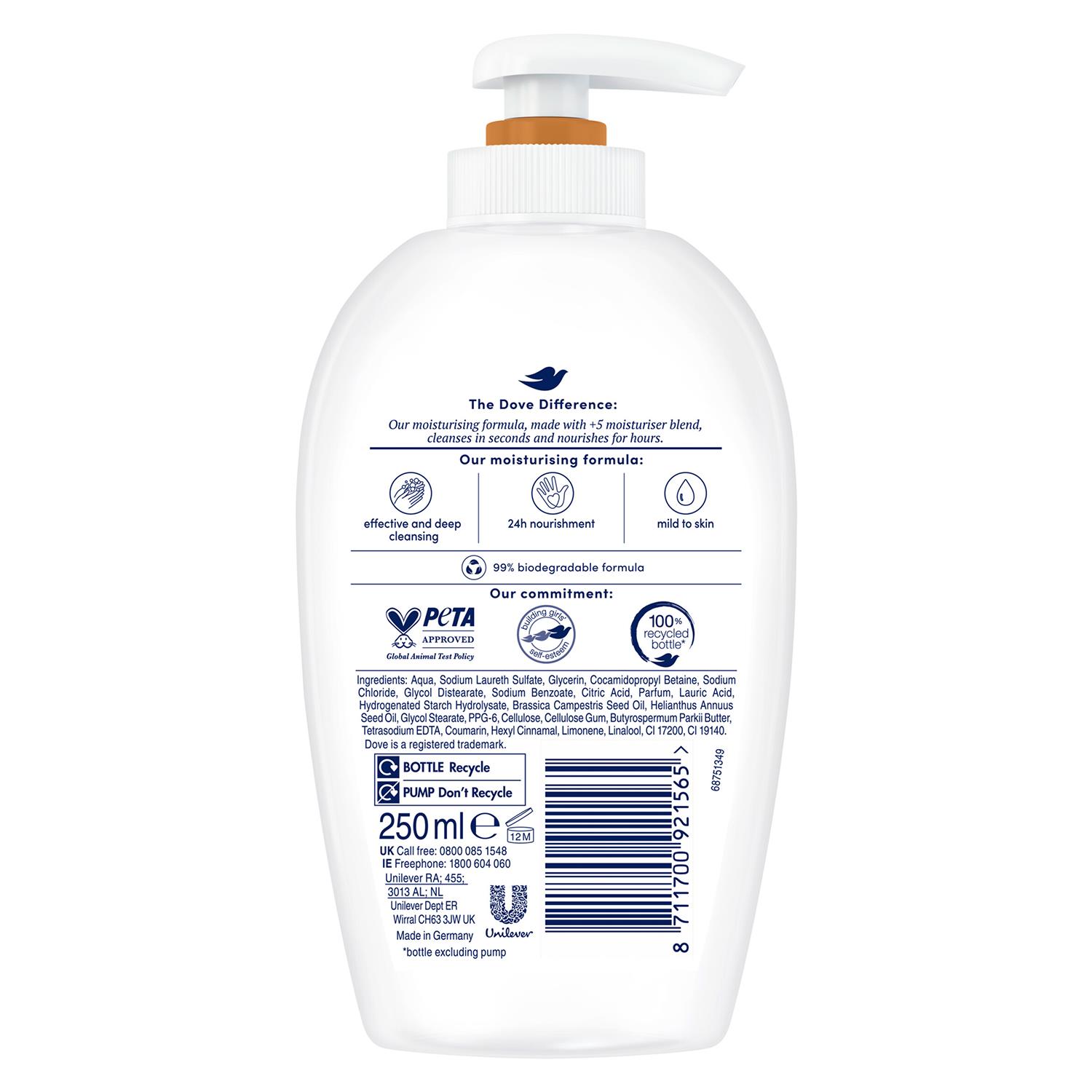 Dove Deeply Nourishing, Pampering Care, Fine Silk or Care&Protect HandWash 250ml - Picture 89 of 101