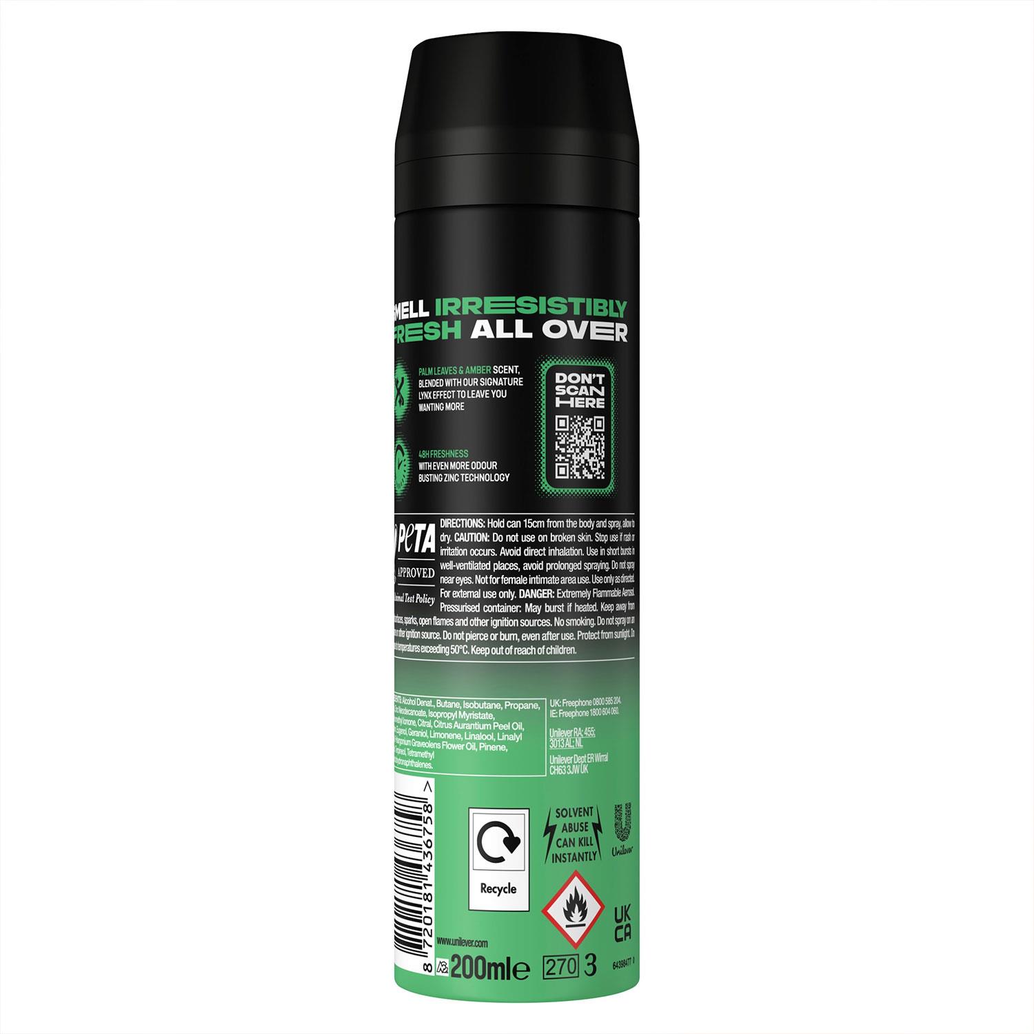 Lynx XL 48-Hour High Definition Fragrance Body Spray Deodorant, 3 Pack, 200ml - Picture 61 of 81