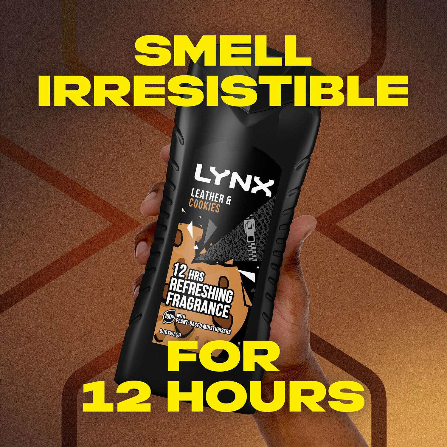 Lynx 12hrs Refreshing Fragrance Shower Gel with 100 Moisturisers,3,6