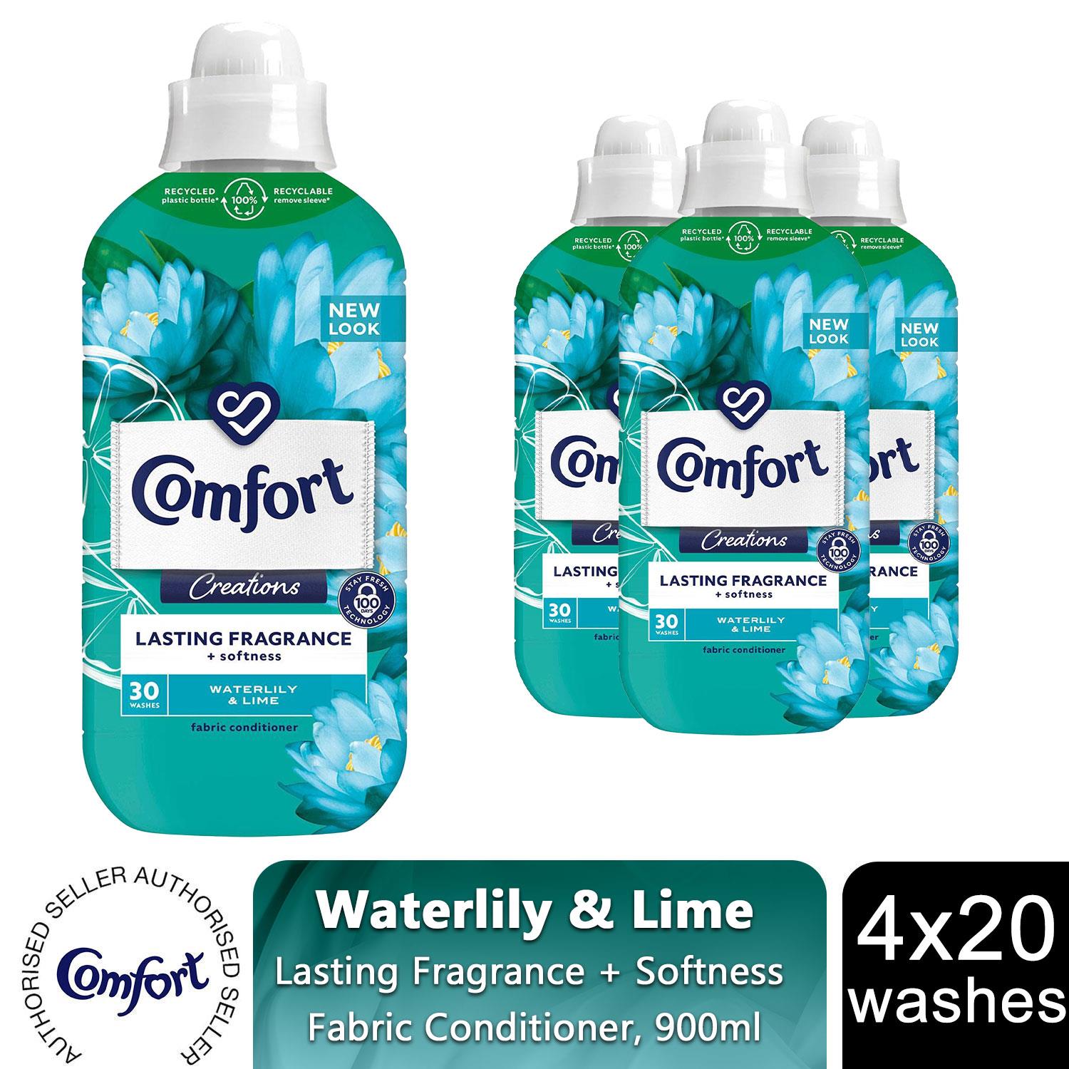 Balsamo per tessuti Comfort fragranza duratura + morbidezza ninfea e lime 900 ml 30 W - Foto 31 di 40