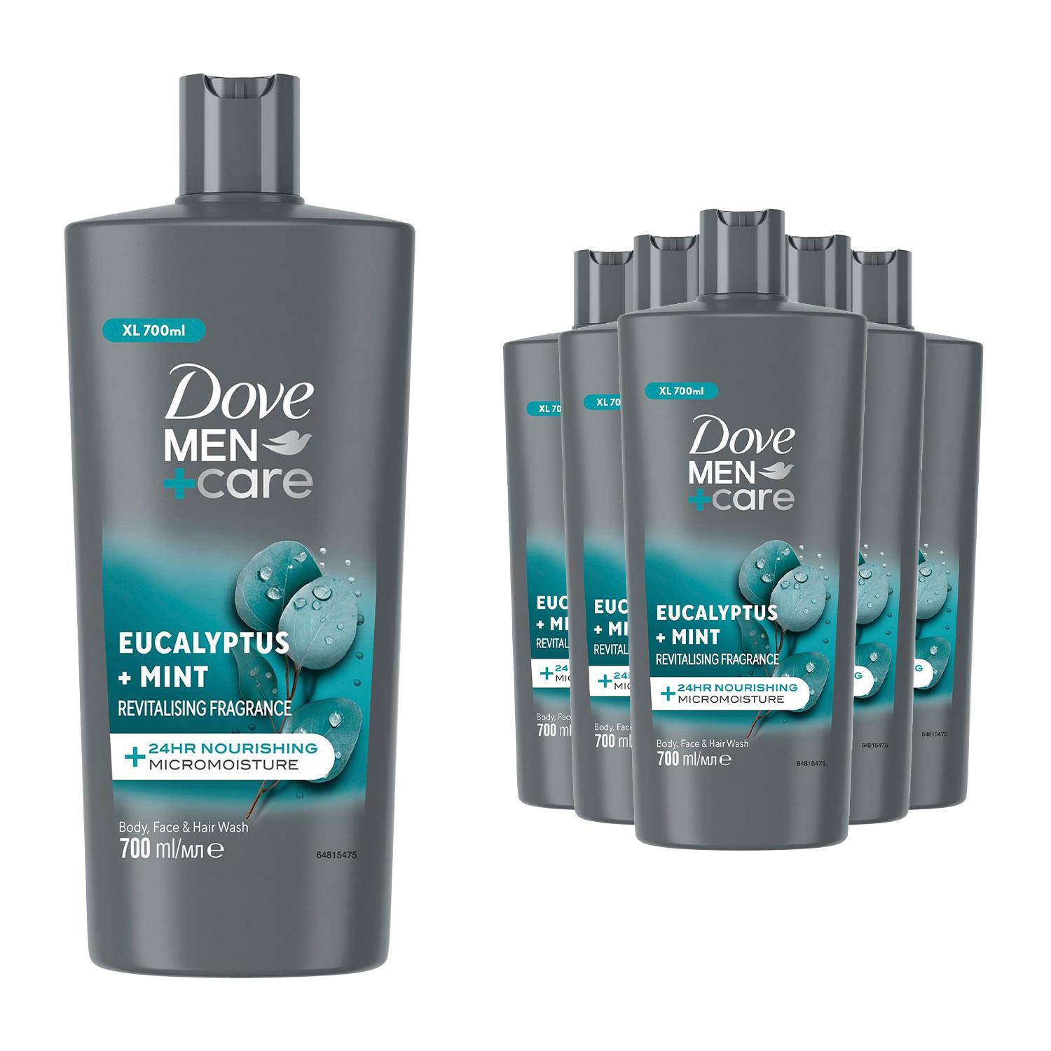 Dove Men+Care 3-in-1 Haar-, Gesichts- und Körperwaschmittel Eukalyptus + Minze, 700ml - Bild 29 von 49