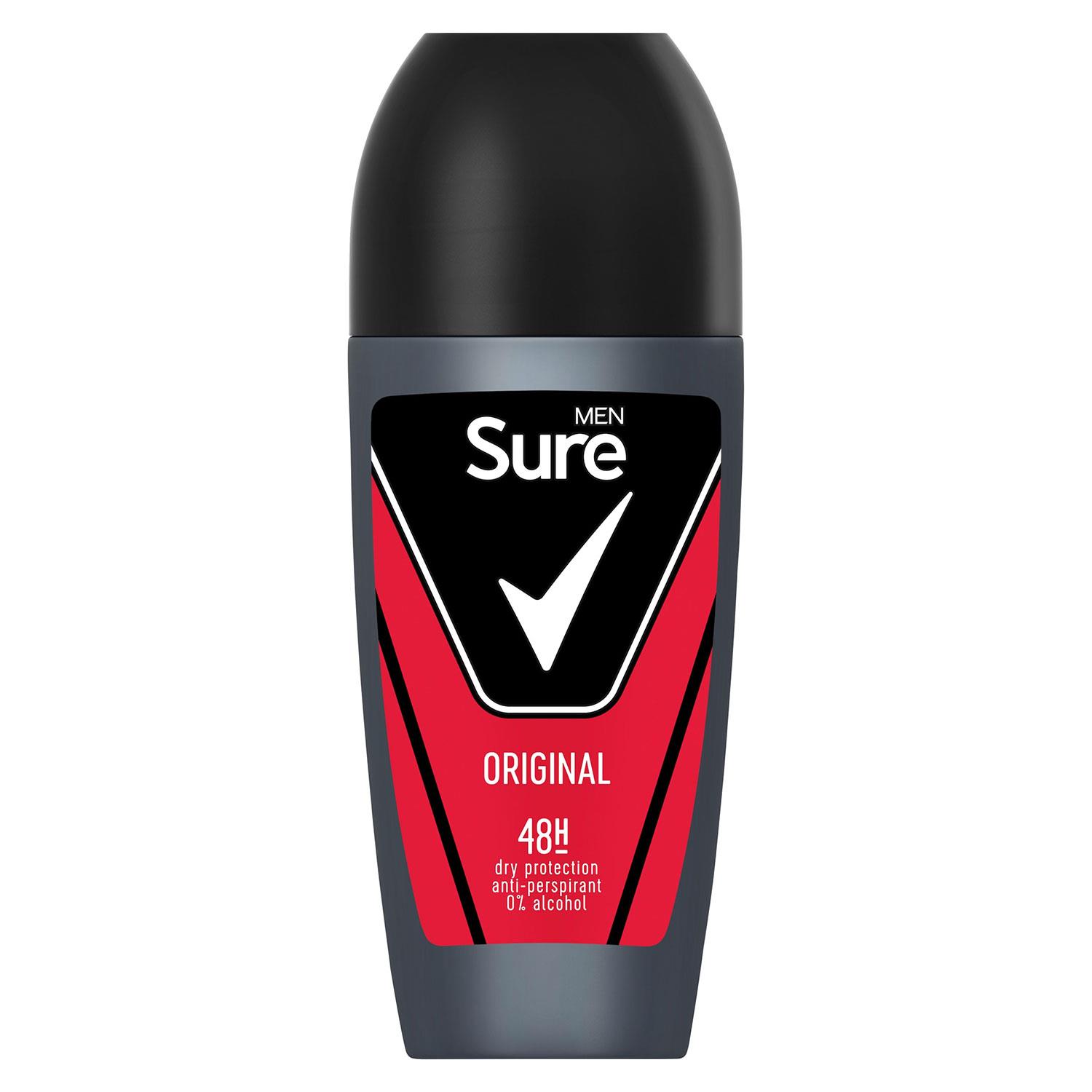 Sure Men Anti-Perspirant 48H Protection Roll On Deo Original or Sensitive, 50ml - Picture 16 of 118