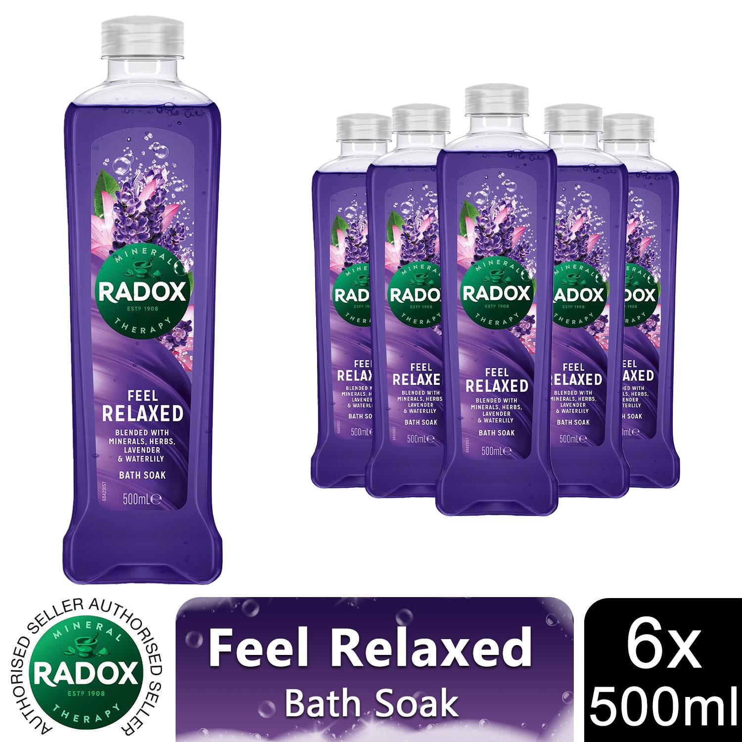 Radox Bath Soak 100% Nature Inspired Fragrances 500ml, 3 or 6 Pack