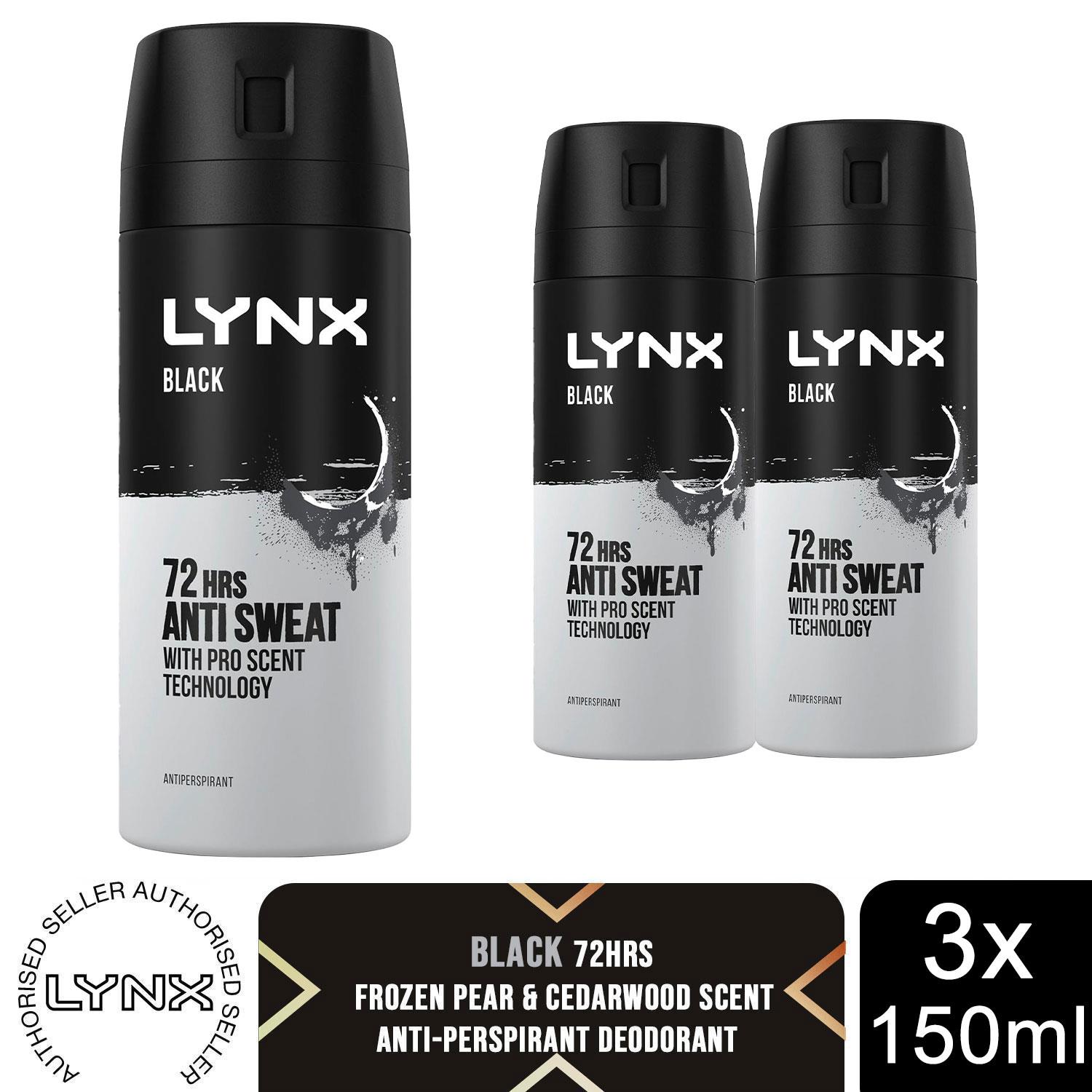 Lynx 72H Anti Sweat Body Spray Africa/Gold/Black/Dark Temptation, 3x or 6x 150ml - Picture 28 of 49