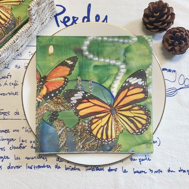 Elegantes Servilletas Mariposa - Ecológicas Paquete de 20 para Cualquier Ocasión - Imagen 29 de 34