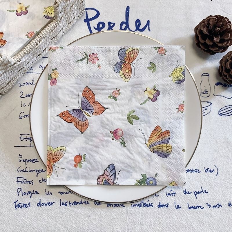 Elegantes Servilletas Mariposa - Ecológicas Paquete de 20 para Cualquier Ocasión - Imagen 21 de 34