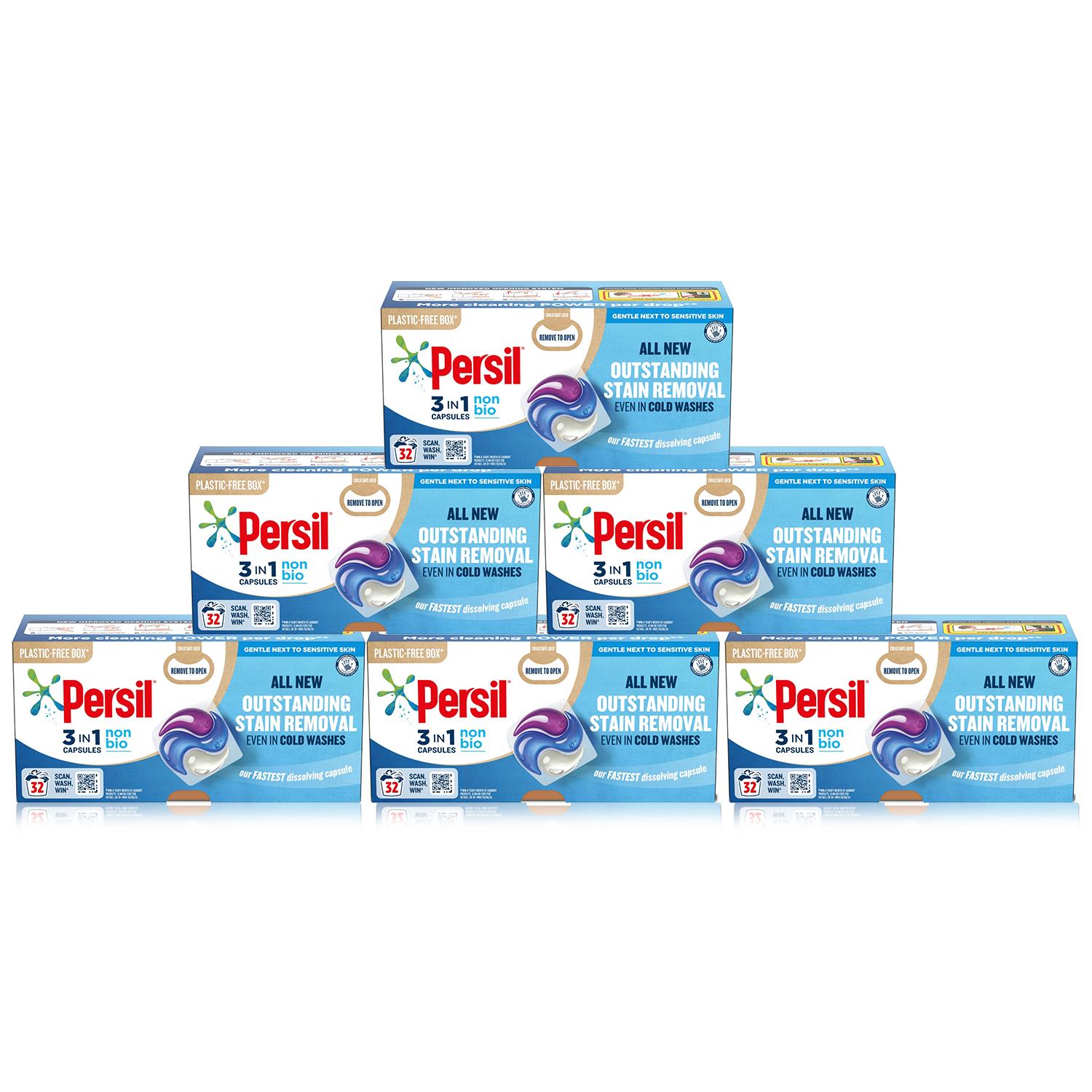 Persil 3-in-1 Washing Capsules, Colour Protect, Bio or Non-bio, 32 Washes - Picture 88 of 130