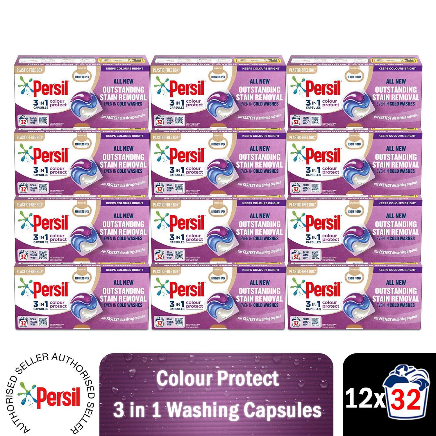 Persil 3-in-1 Washing Capsules, Colour Protect, Bio or Non-bio, 32 Washes - Picture 118 of 130