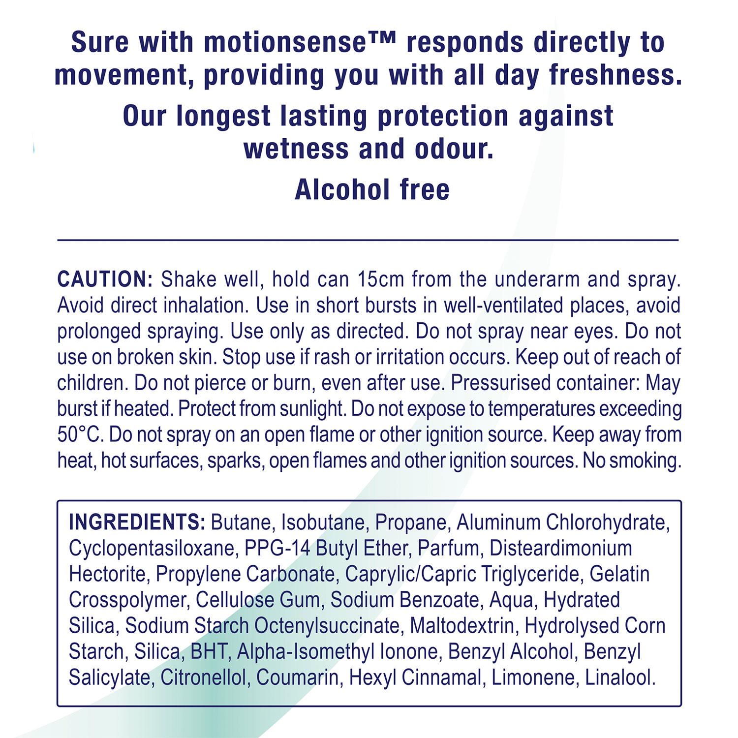 Sure Women Motion Sense Antiperspirant Deodorant, 3 Pack, 150ml - Picture 53 of 56
