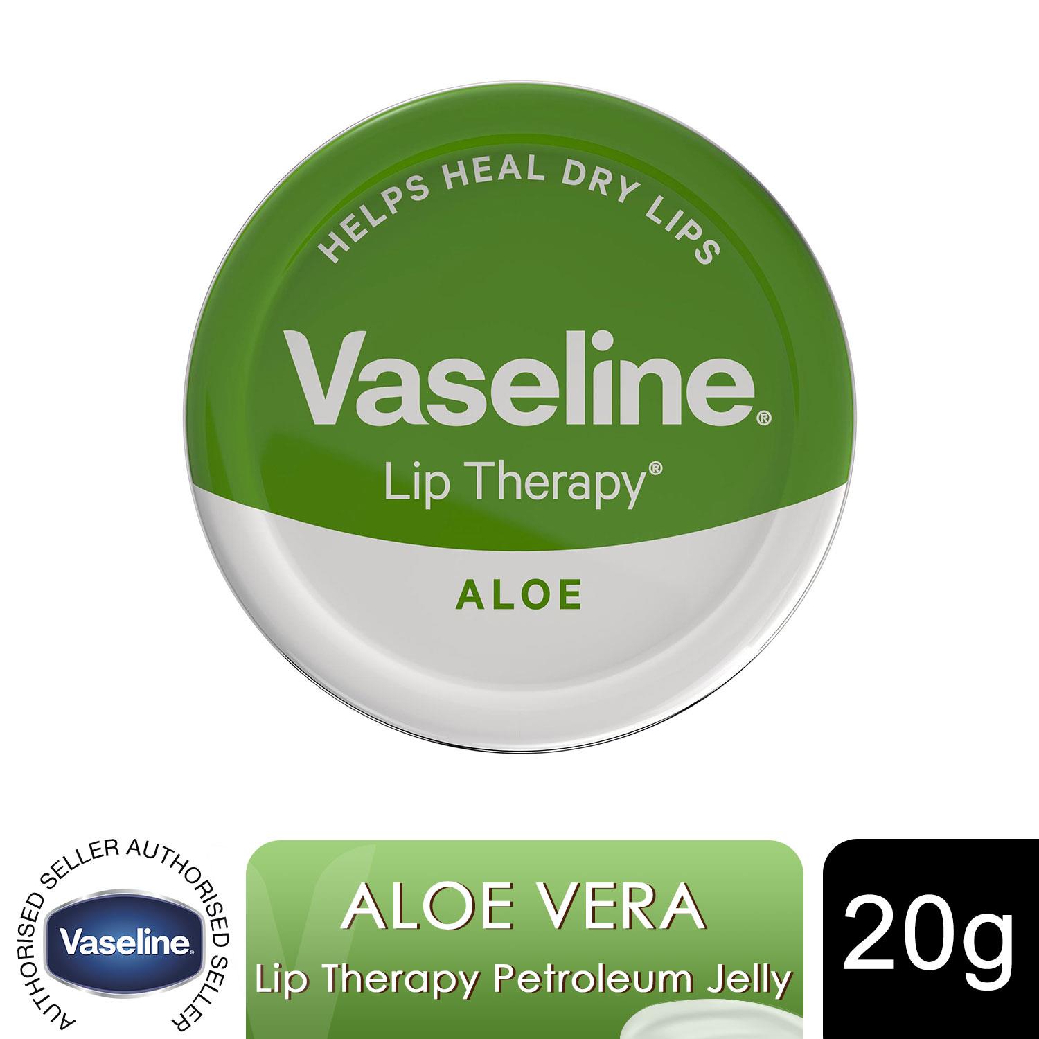 Vaseline Lip Balm Aloe Vera 20g, Lip Therapy Soothing Moisturising Lip Care
