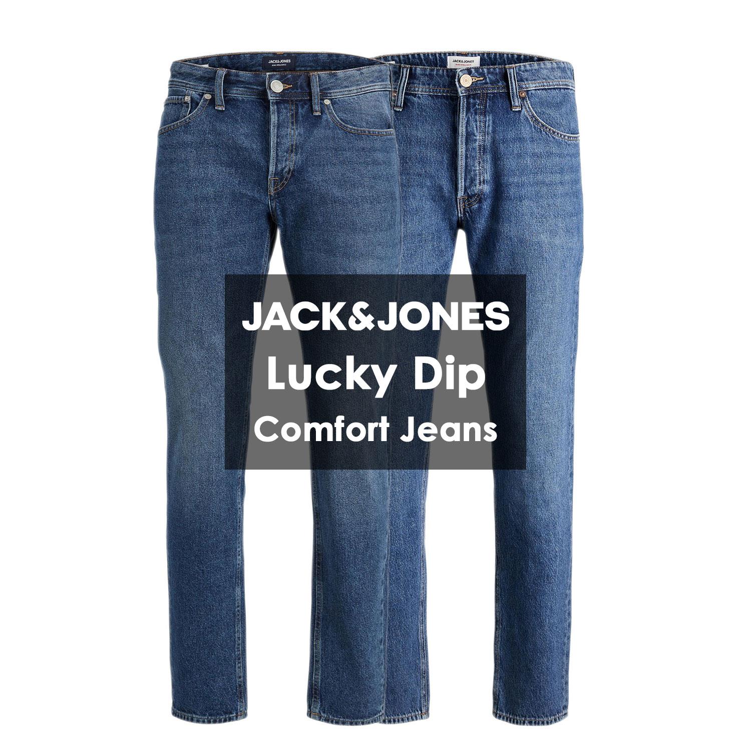 Pantalones de mezclilla azul Jack & Jones para hombre de ajuste cómodo - Imagen 26 de 66
