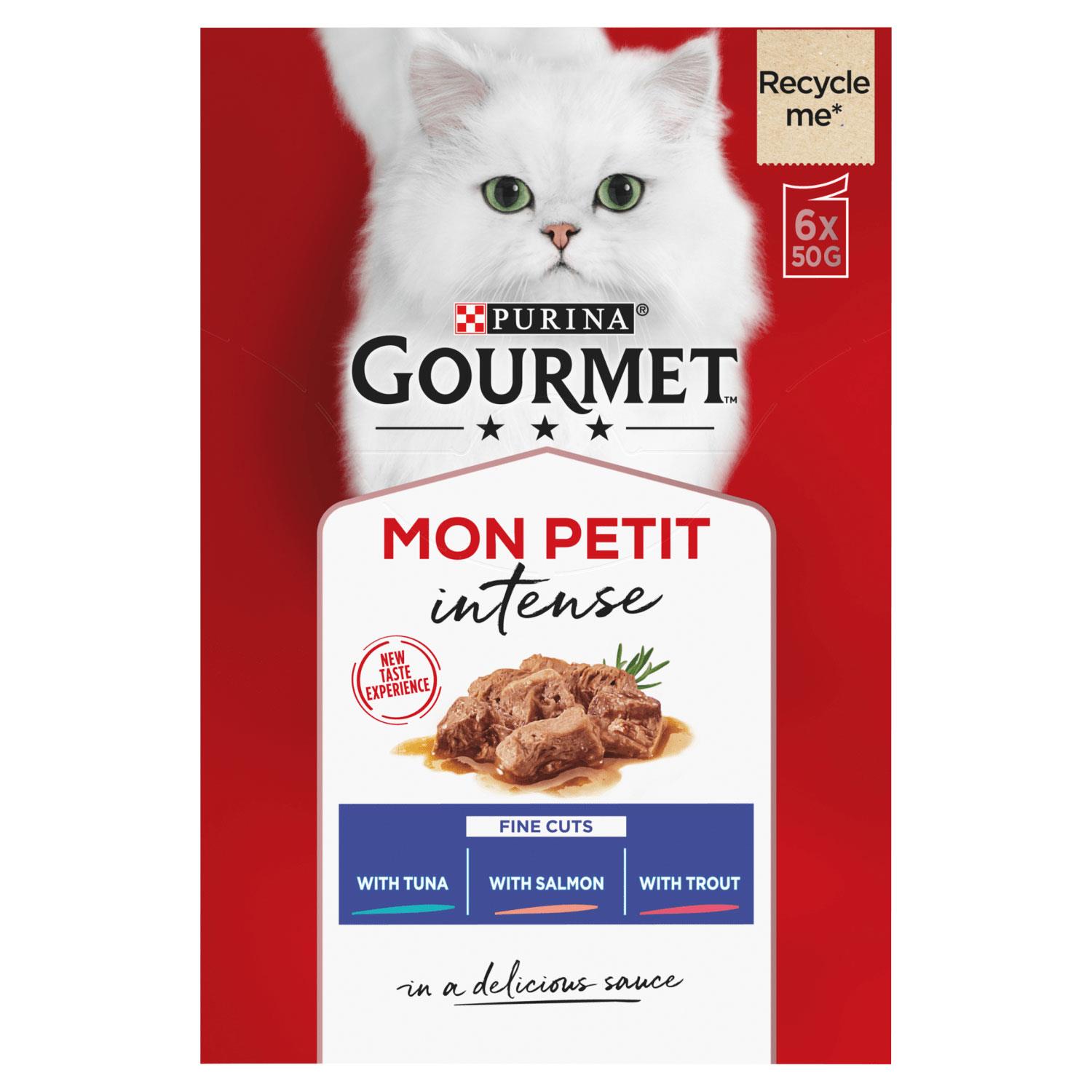 48 x 50g Gourmet Mokra karma dla kotów Mon Petit Fish lub mięsista odmiana - Zdjęcie 14 z 21