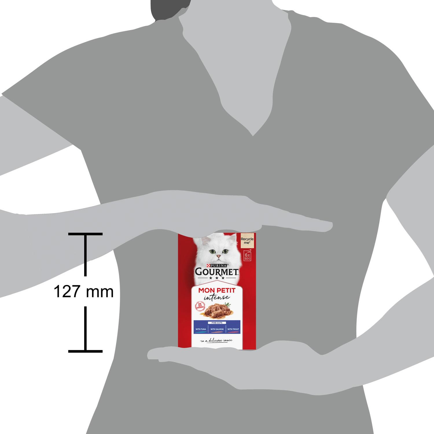 48 x 50g Gourmet Mokra karma dla kotów Mon Petit Fish lub mięsista odmiana - Zdjęcie 10 z 21