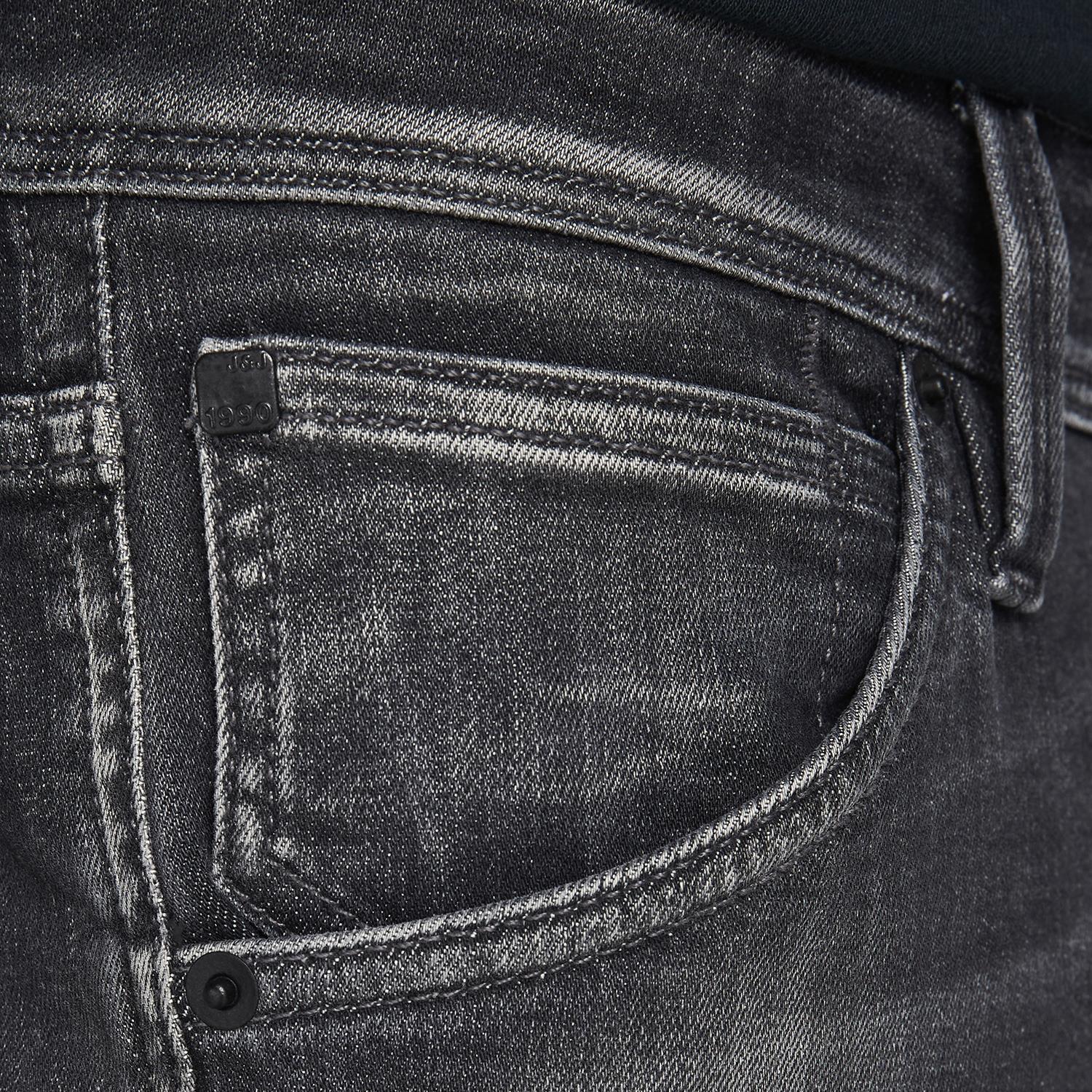 Mens denim jeans, Jack & Jones Glenn fox, Slim fit Blue Black or Light Blue Wash - Picture 15 of 30