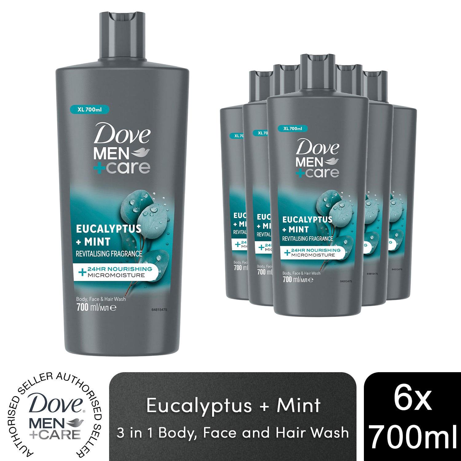 Dove Men+Care 3-in-1 Haar-, Gesichts- und Körperwaschmittel Eukalyptus + Minze, 700ml - Bild 20 von 49