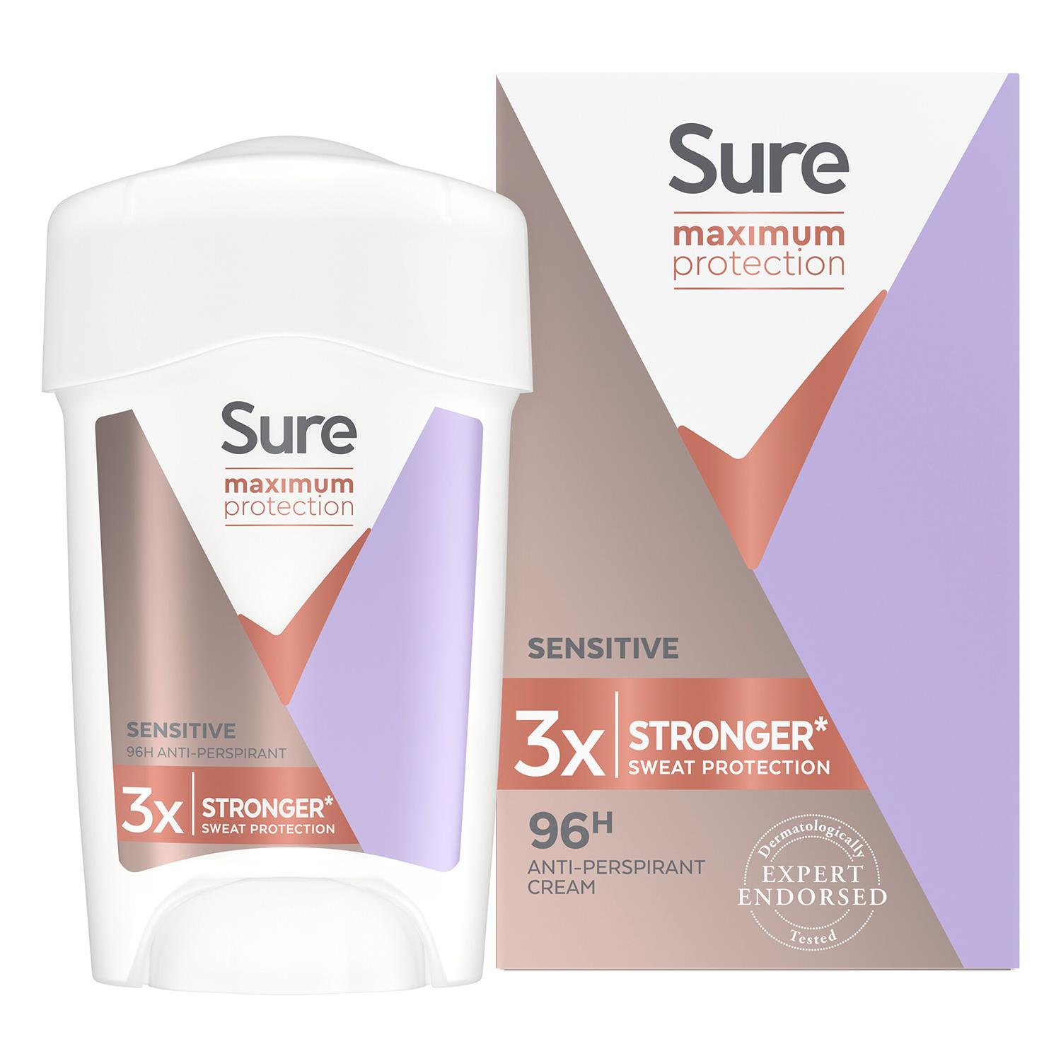 Sure Women Maximum Protection Anti-Perspirant Deodorant Cream, 45ml - Picture 128 of 142