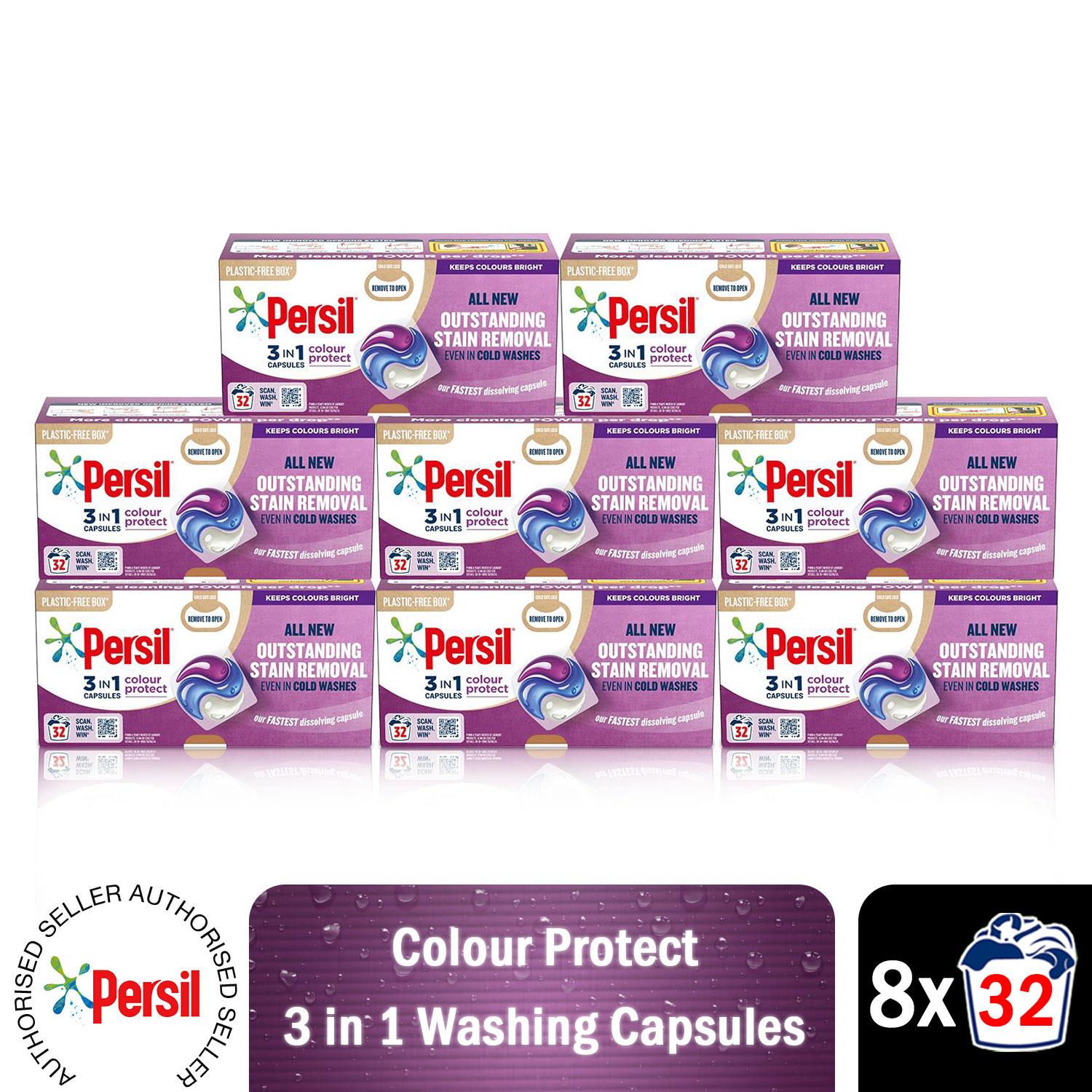 Persil 3-in-1 Washing Capsules, Colour Protect, Bio or Non-bio, 32 Washes - Picture 97 of 130