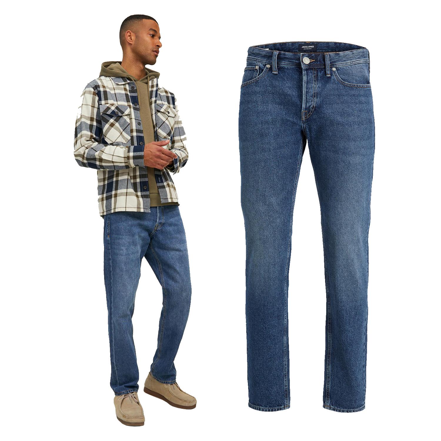Pantalones de mezclilla azul Jack & Jones para hombre de ajuste cómodo - Imagen 44 de 66