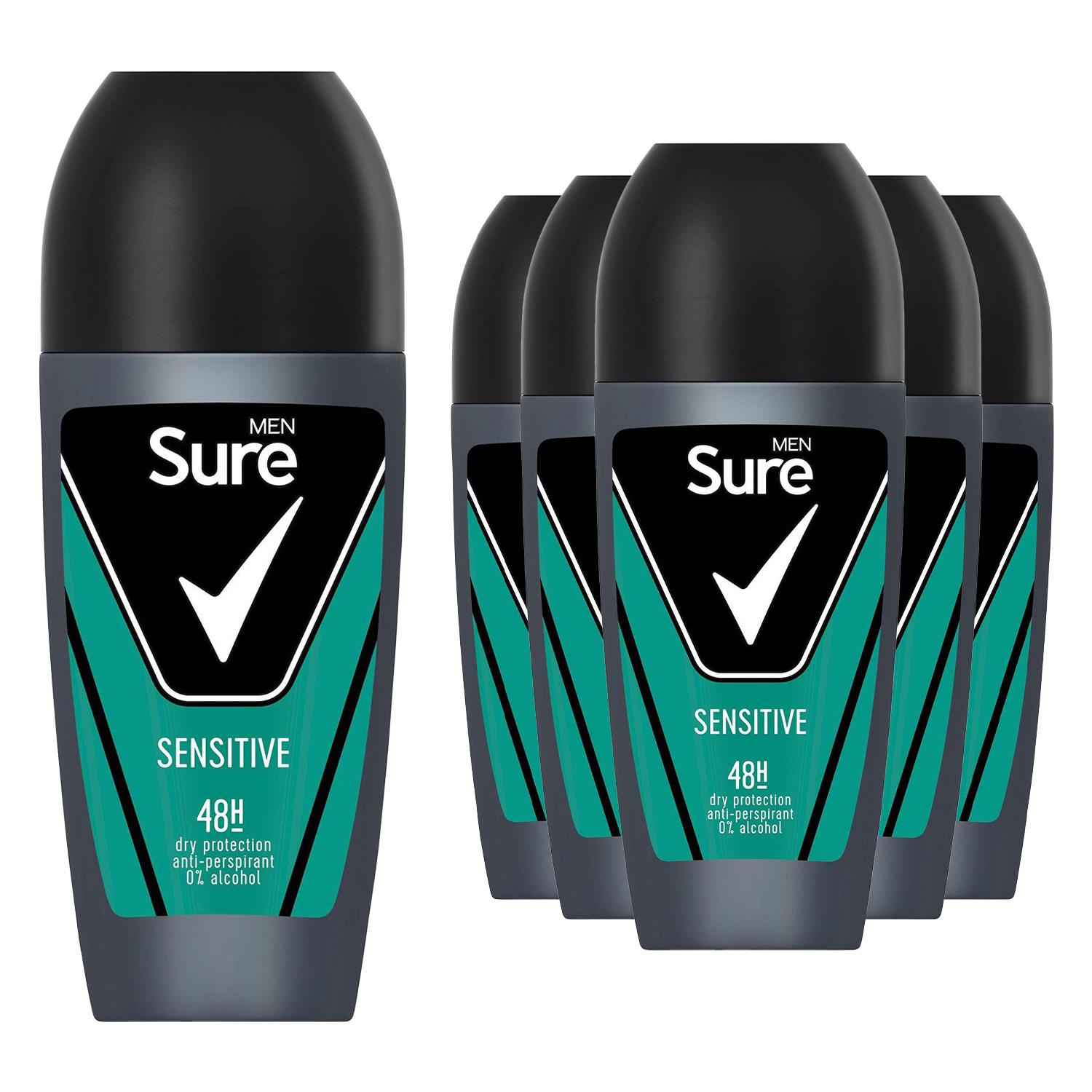 Sure Men Anti-Perspirant 48H Protection Roll On Deo Original or Sensitive, 50ml - Picture 48 of 118