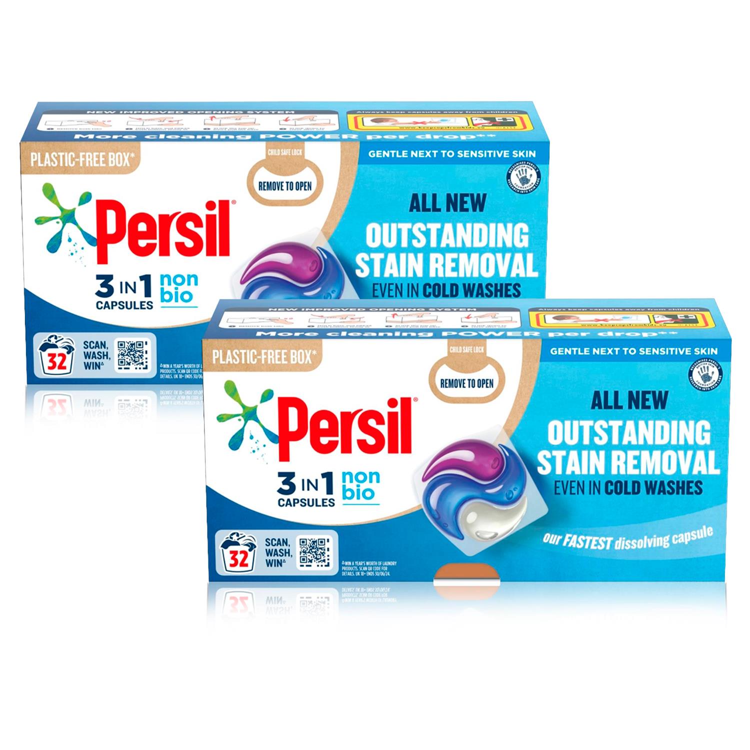 Persil 3-in-1 Washing Capsules, Colour Protect, Bio or Non-bio, 32 Washes - Picture 47 of 130