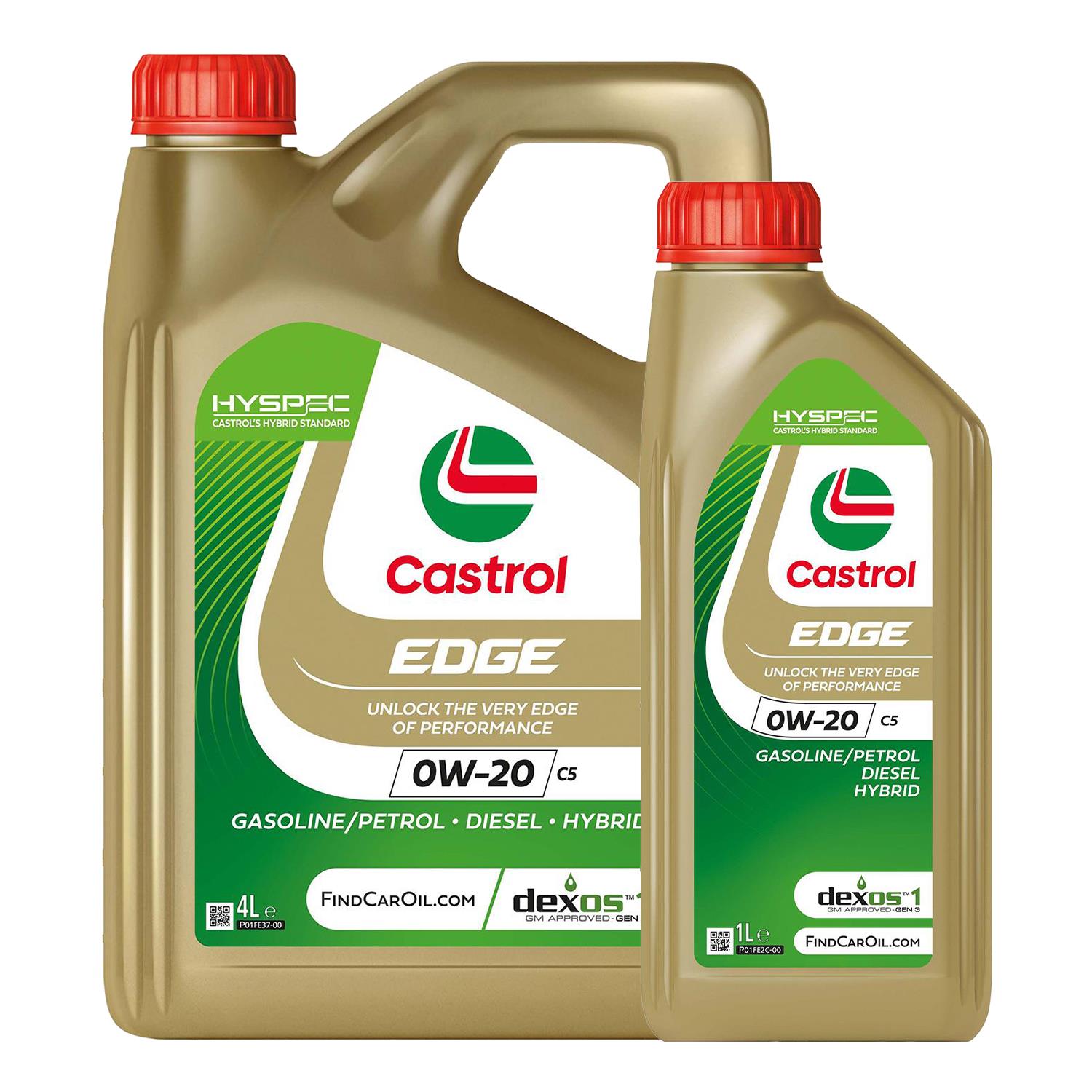 Castrol EDGE 0W-20 C5 Fully Synthetic Engine Oil w/ Hyspec Standard, 1, 4, 5, 8L - Picture 10 of 12