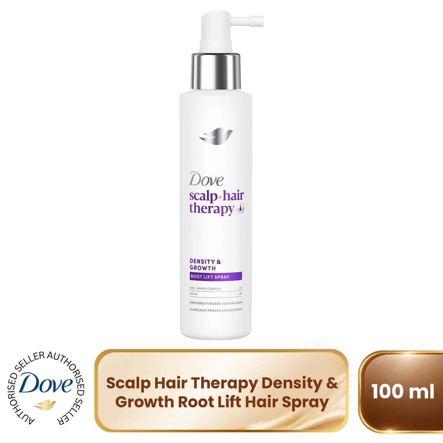 Dove Scalp + Hair Therapy Hair Spray - Density & Growth Root Lift Spray, 100ml - Image 3